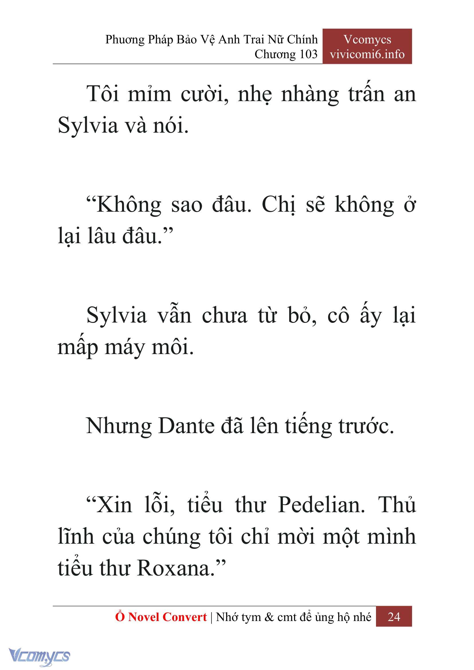 [Novel] Phương Pháp Bảo Vệ Anh Trai Nữ Chính Chap 103 - Trang 2