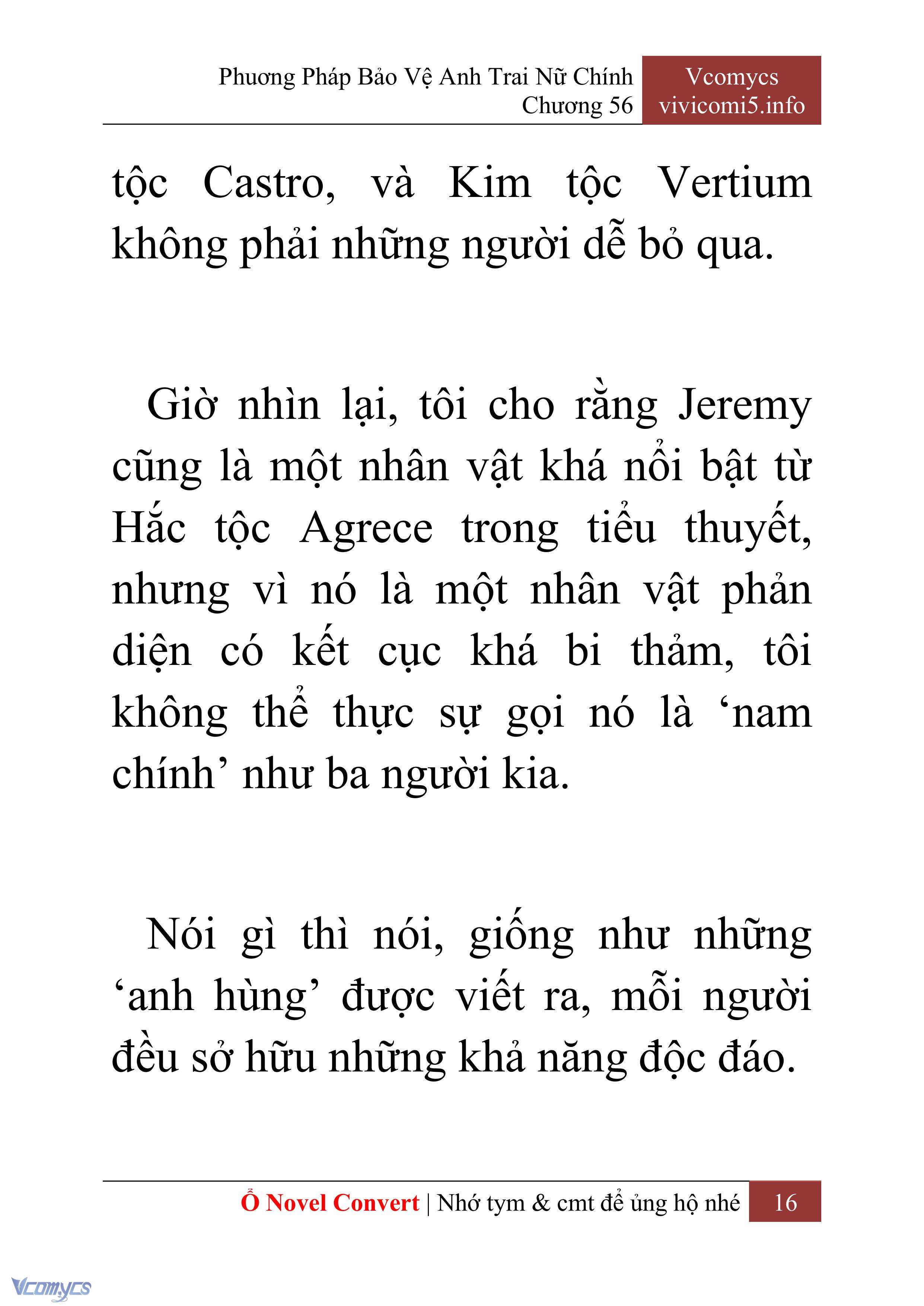 [Novel] Phương Pháp Bảo Vệ Anh Trai Nữ Chính Chap 56 - Trang 2