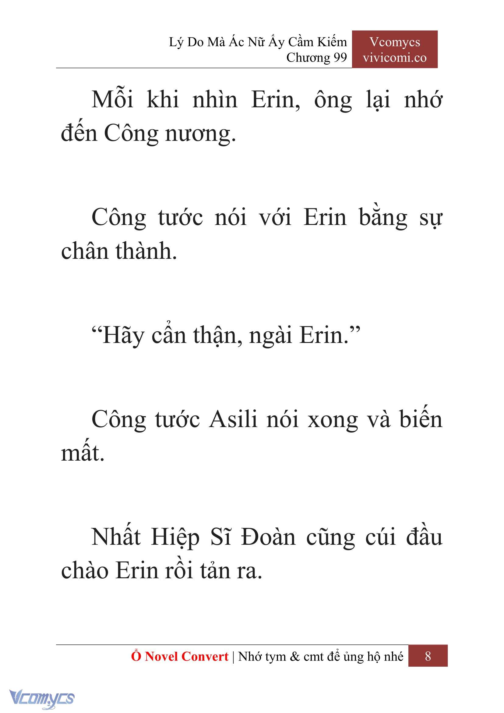 [Novel] Lý Do Mà Ác Nữ Ấy Cầm Kiếm Chap 99 - Trang 2