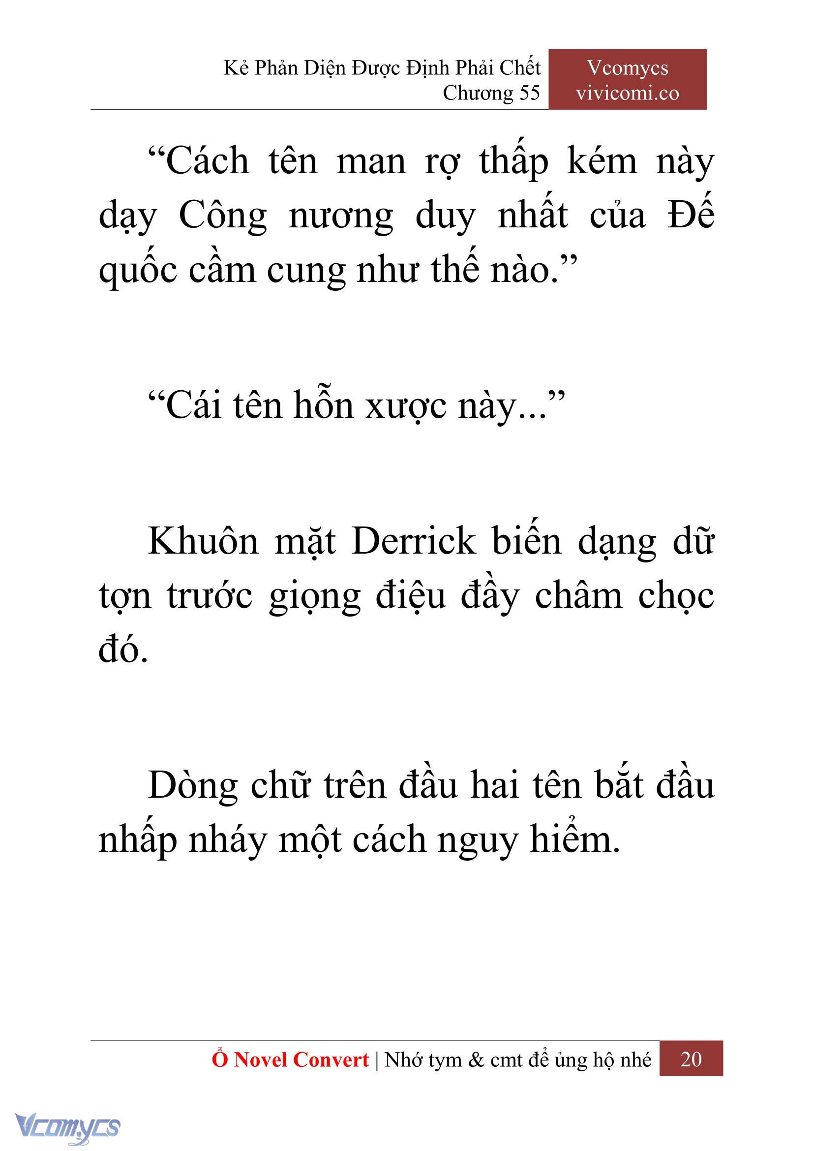 [Novel] Kẻ Phản Diện Được Định Phải Chết Chap 55 - Trang 2