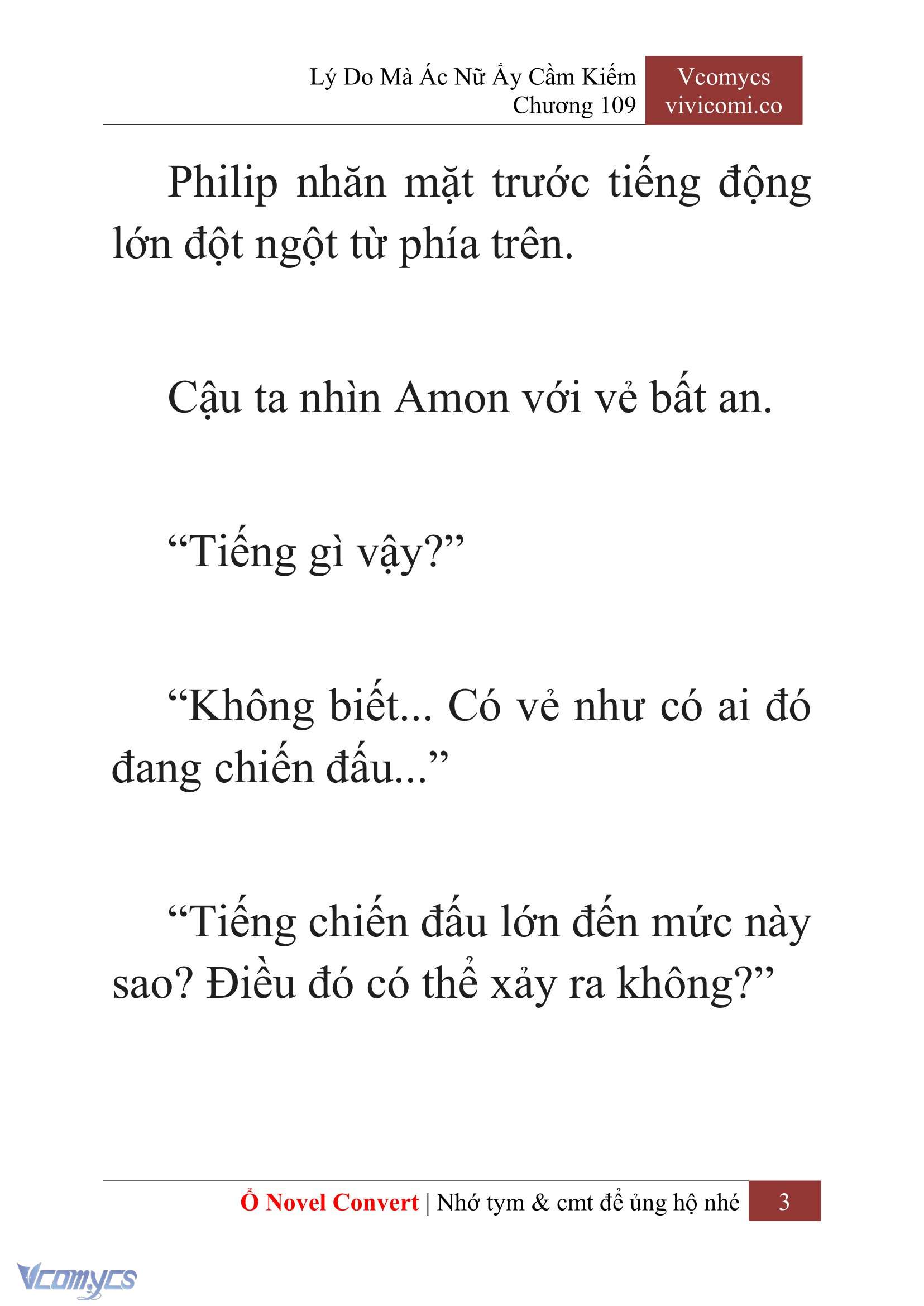 [Novel] Lý Do Mà Ác Nữ Ấy Cầm Kiếm Chap 109 - Trang 2