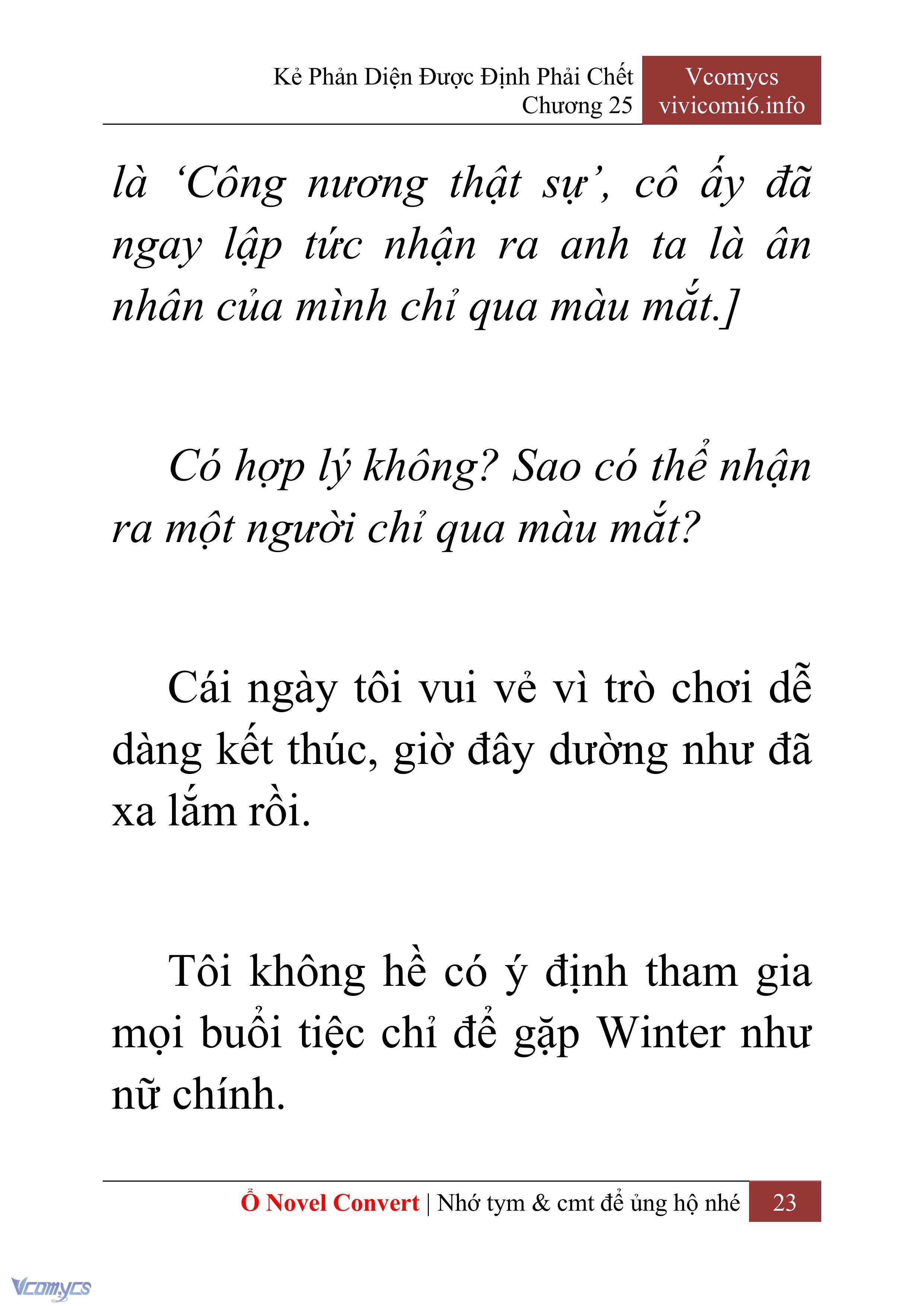 [Novel] Kẻ Phản Diện Được Định Phải Chết Chap 25 - Trang 2