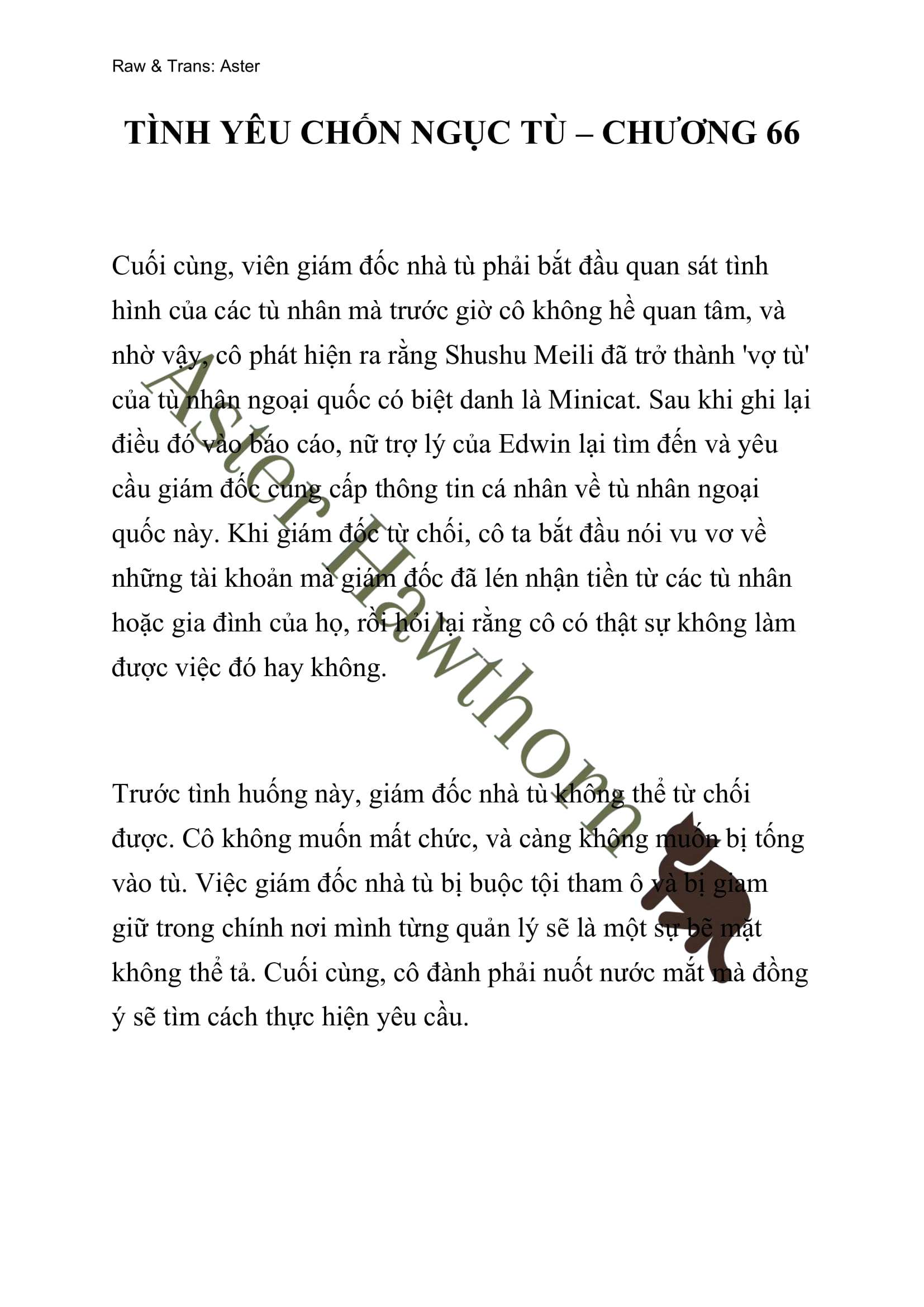 [NOVEL] Tình Yêu Chốn Ngục Tù Chap 66 - Next Chap 67