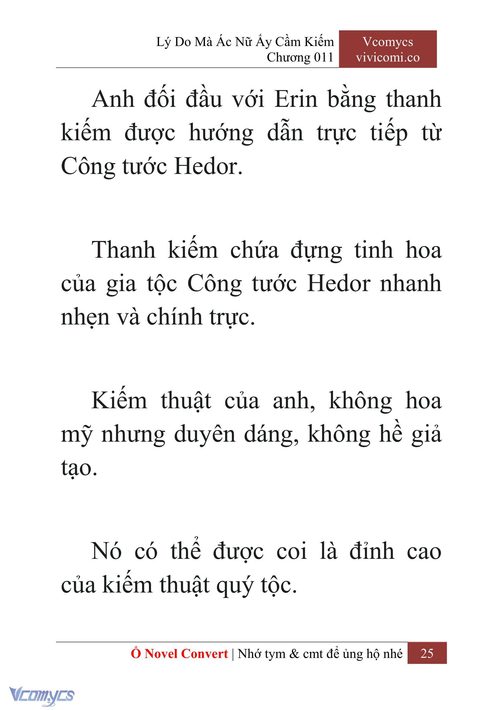 [Novel] Lý Do Mà Ác Nữ Ấy Cầm Kiếm Chap 11 - Trang 2