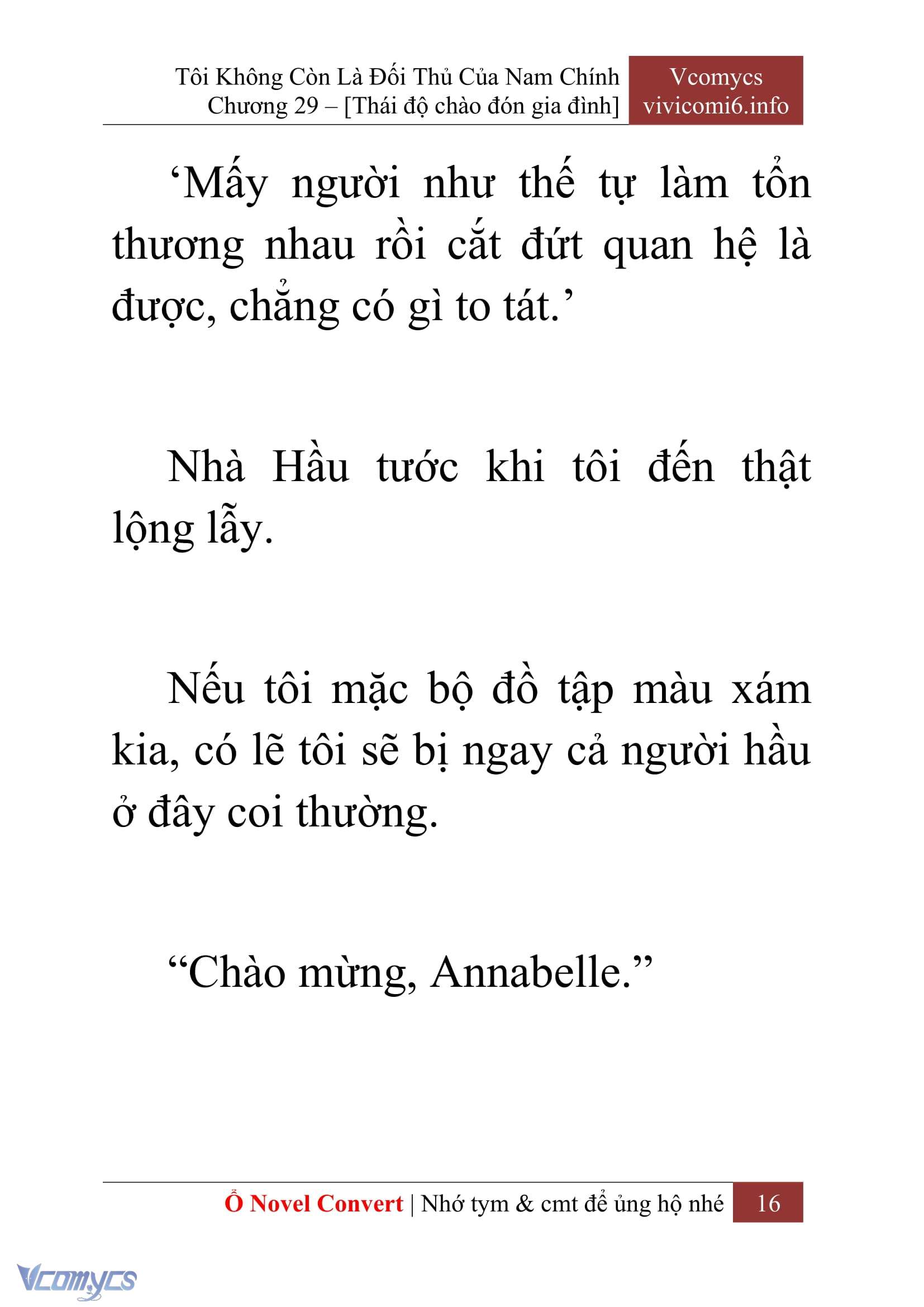 [Novel] Tôi Không Còn Là Đối Thủ Của Nam Chính Chap 29 - Trang 2