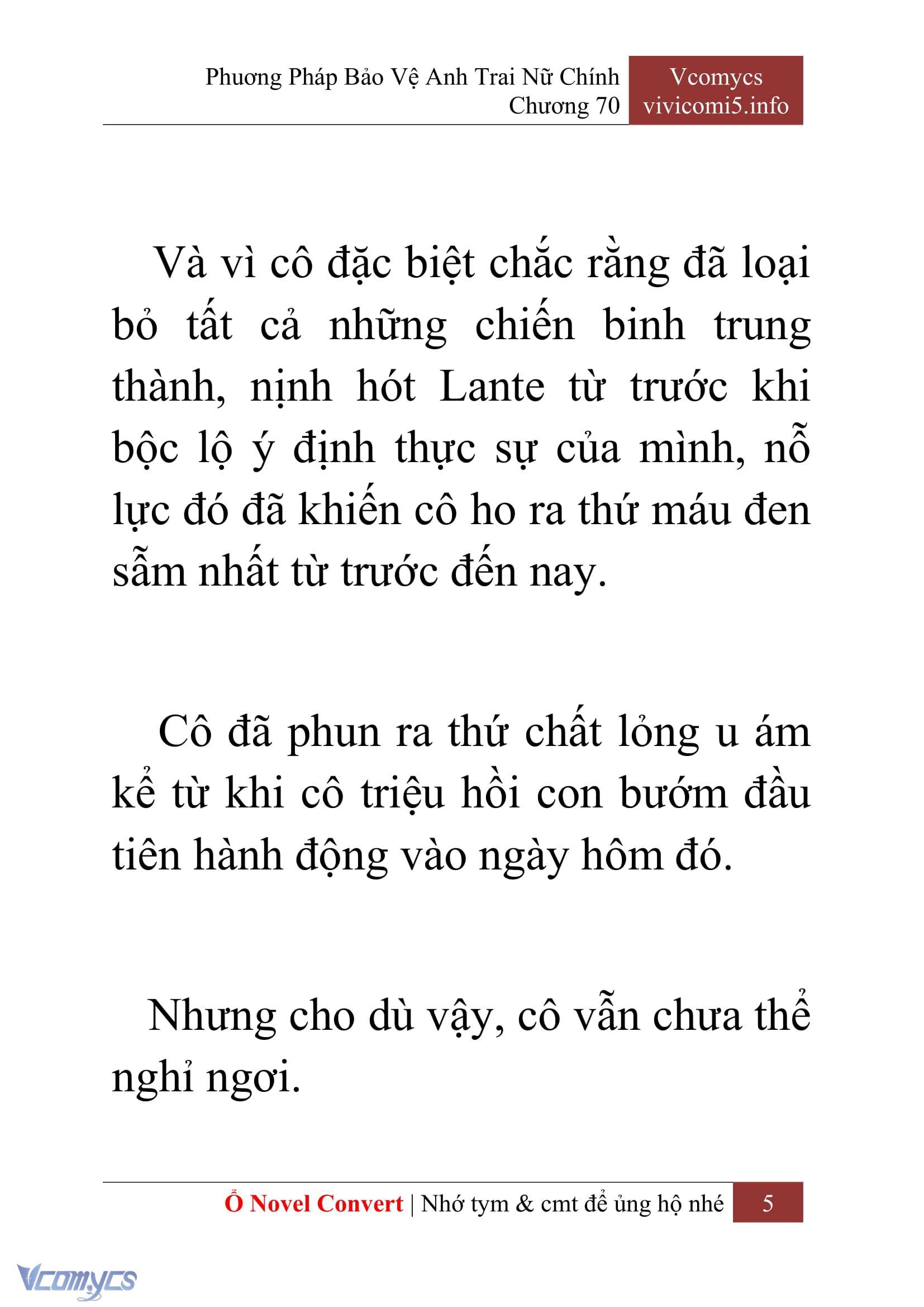 [Novel] Phương Pháp Bảo Vệ Anh Trai Nữ Chính Chap 70 - Trang 2