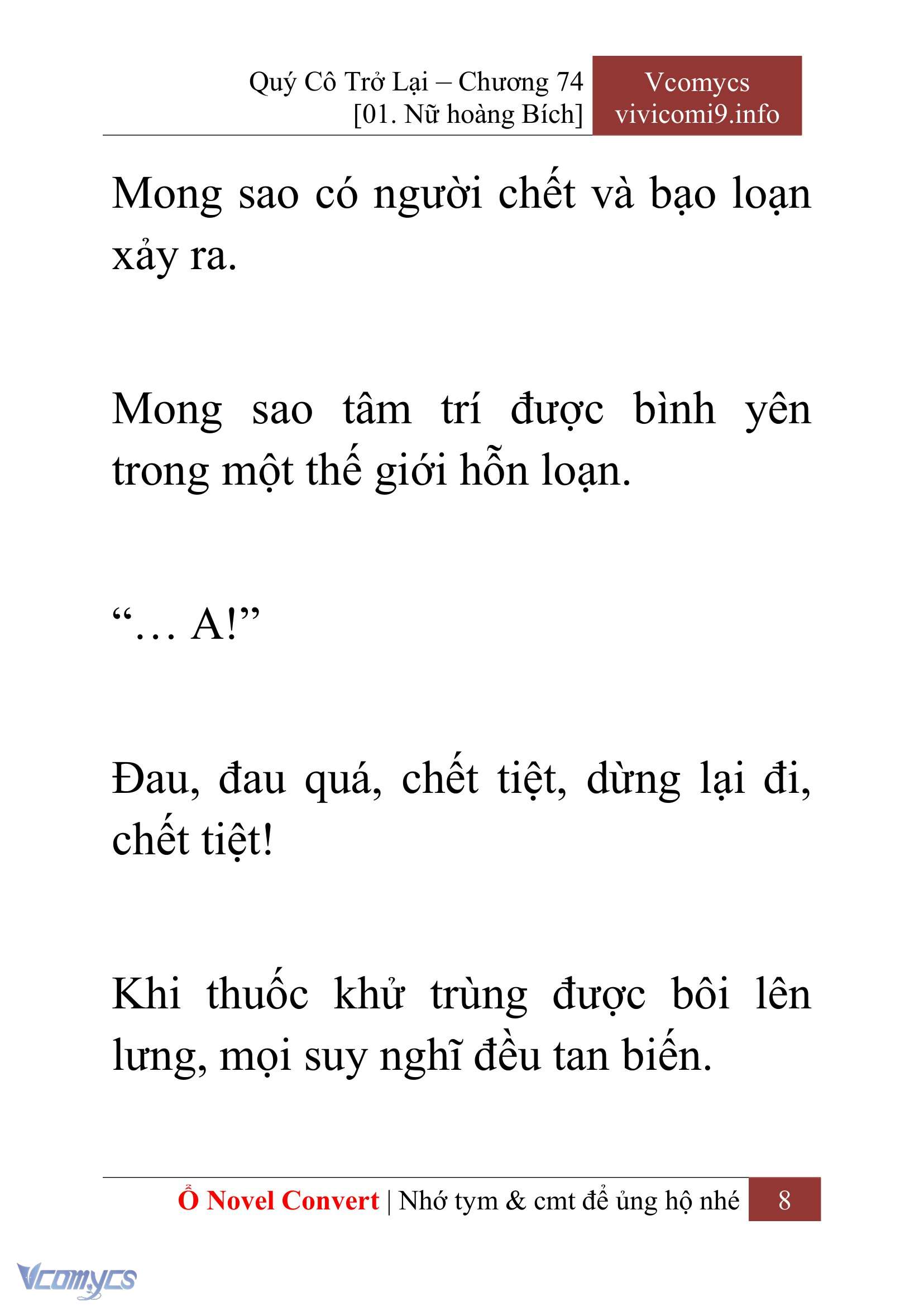 [Novel] Quý Cô Trở Lại Chap 74 - Trang 2