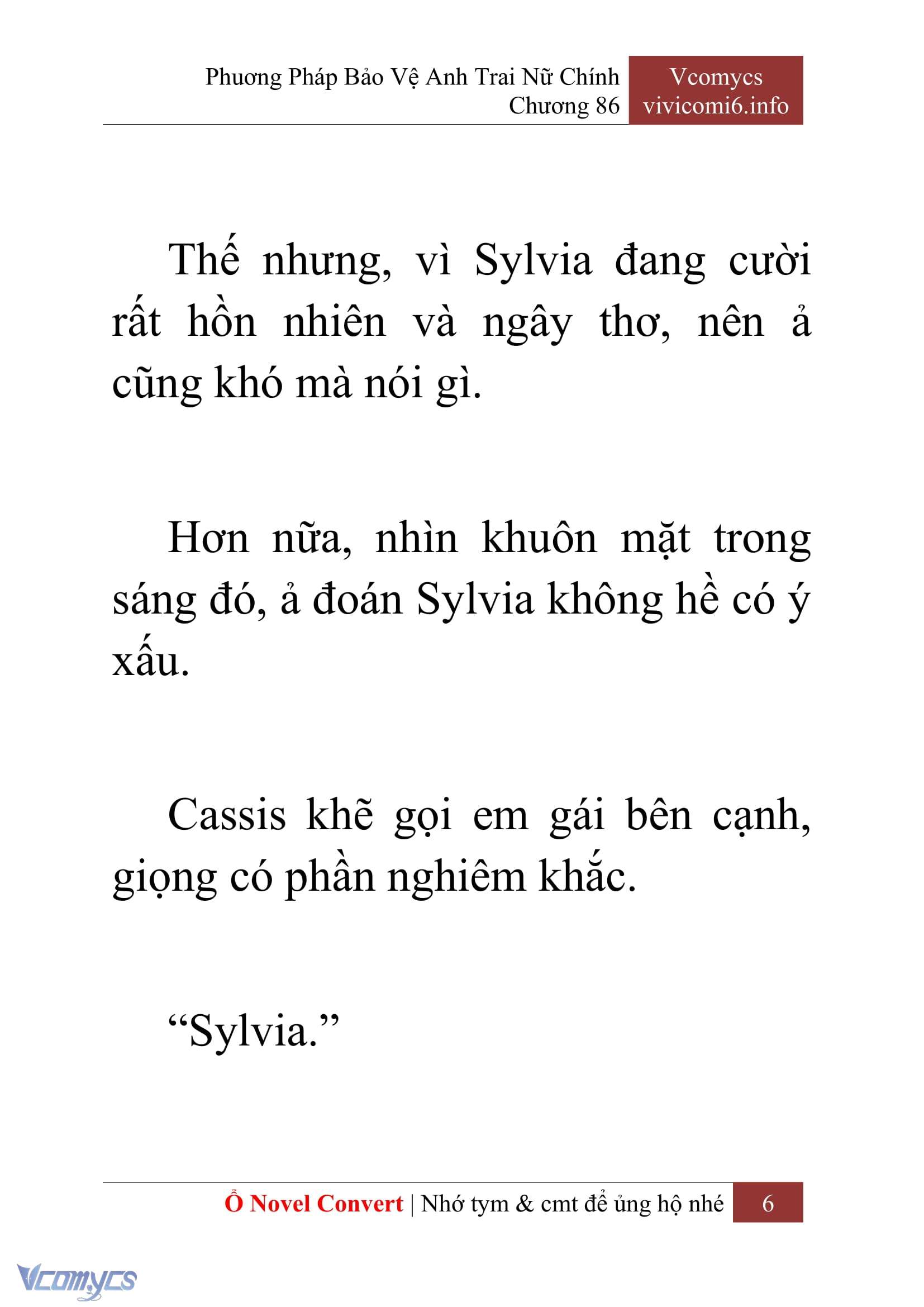 [Novel] Phương Pháp Bảo Vệ Anh Trai Nữ Chính Chap 86 - Trang 2