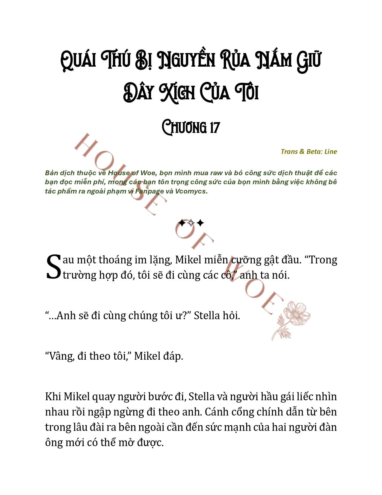 [NOVEL] QUÁI THÚ BỊ NGUYỀN RỦA NẮM GIỮ DÂY XÍCH CỦA TÔI Chap 17 - Trang 2