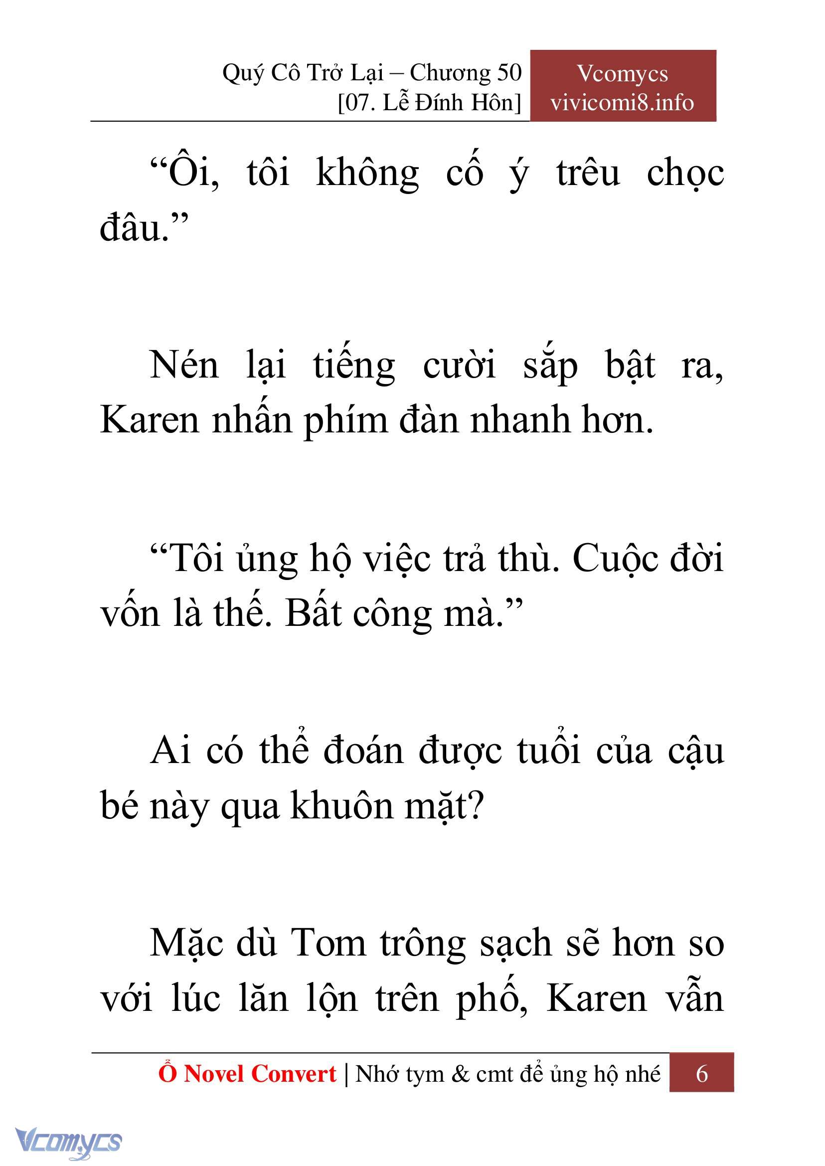 [Novel] Quý Cô Trở Lại Chap 50 - Trang 2
