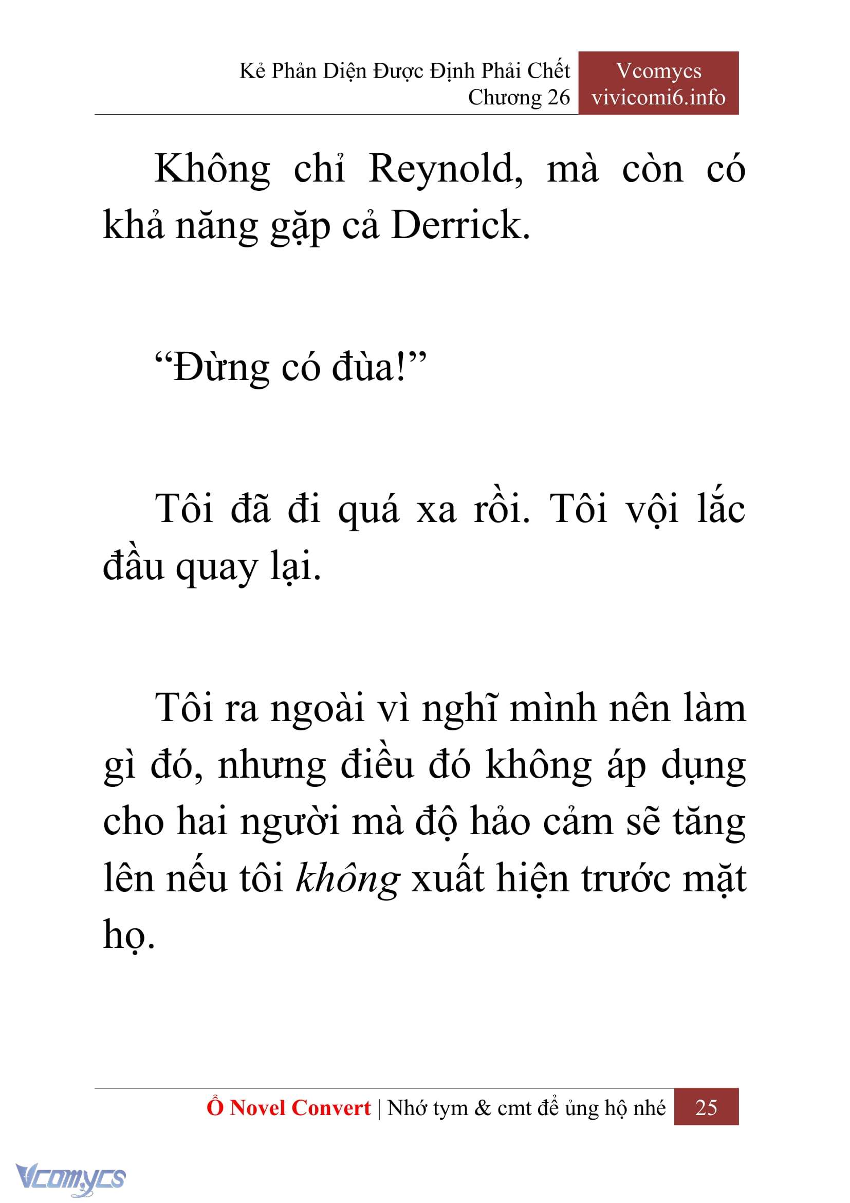 [Novel] Kẻ Phản Diện Được Định Phải Chết Chap 26 - Trang 2