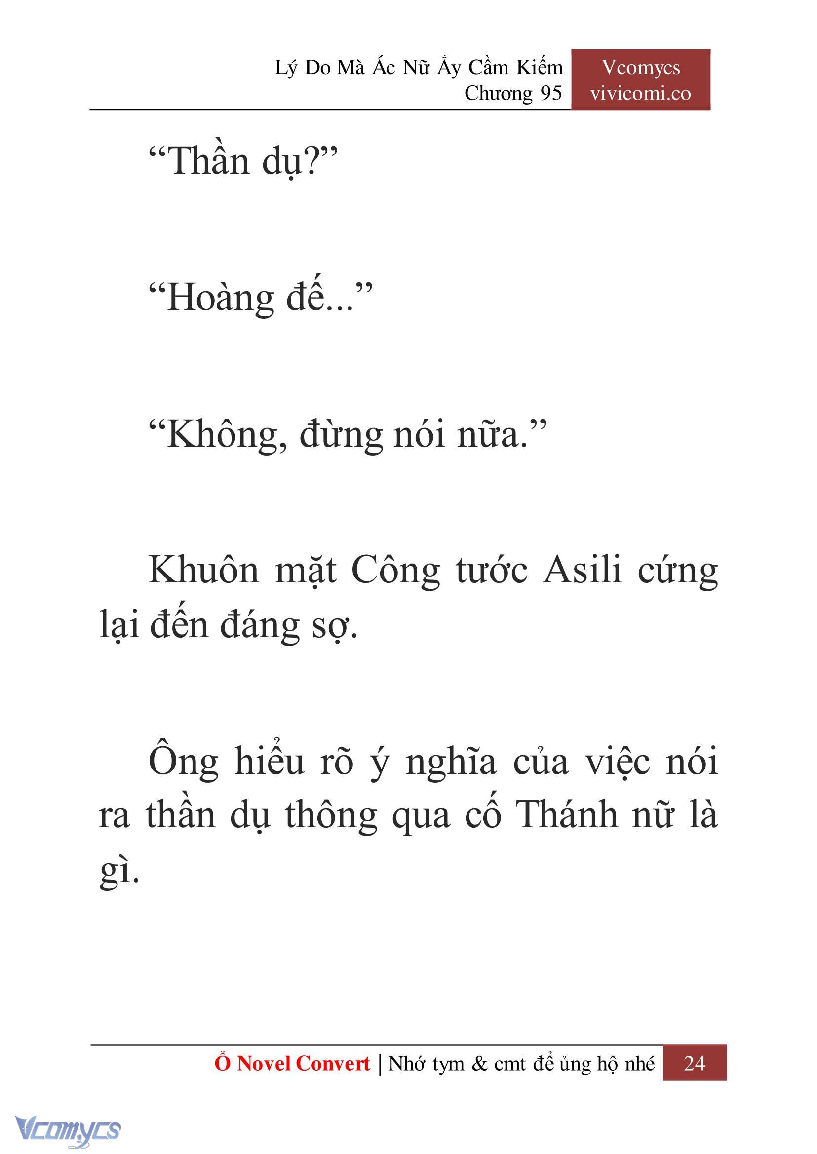 [Novel] Lý Do Mà Ác Nữ Ấy Cầm Kiếm Chap 95 - Next 