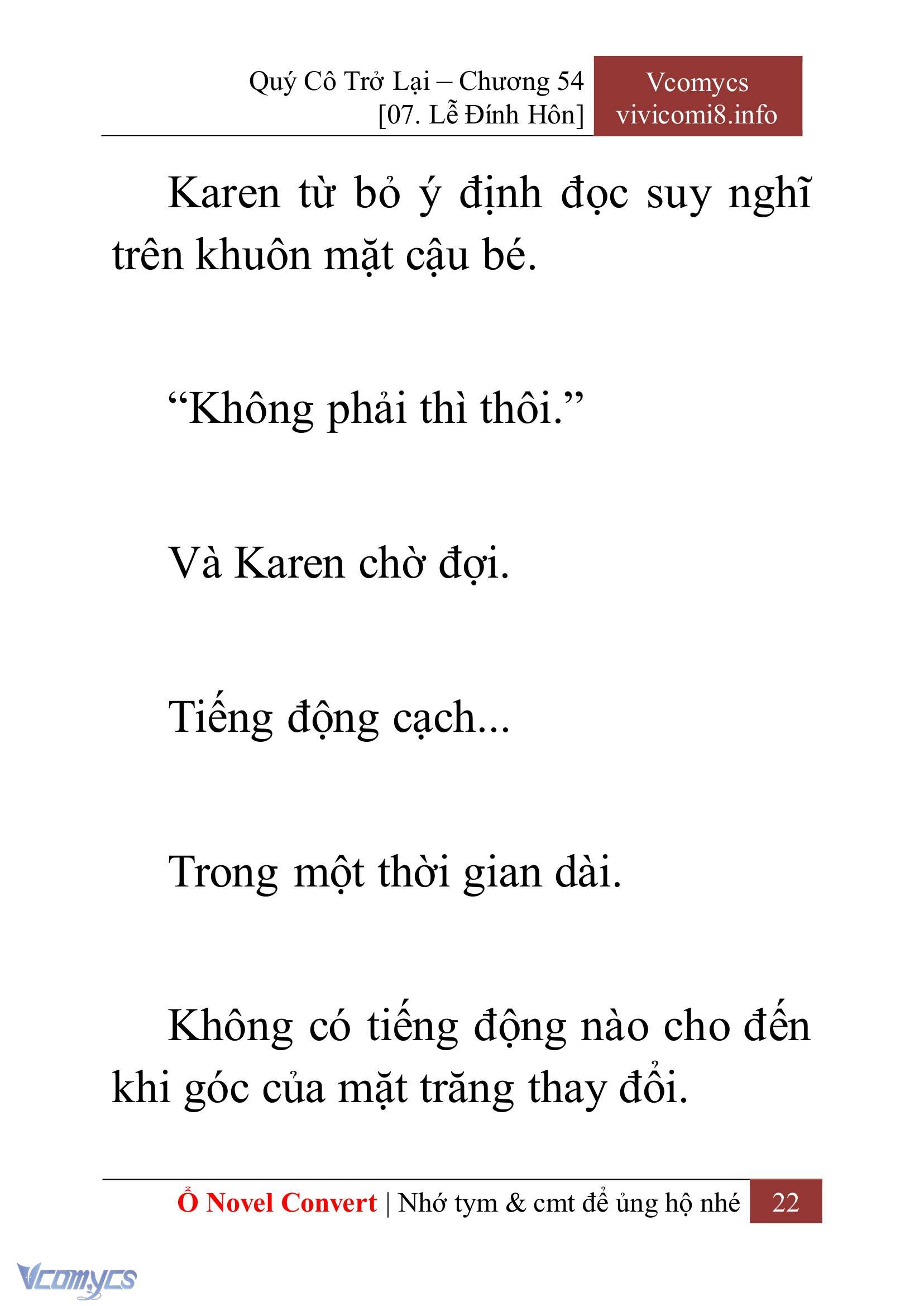 [Novel] Quý Cô Trở Lại Chap 54 - Trang 2