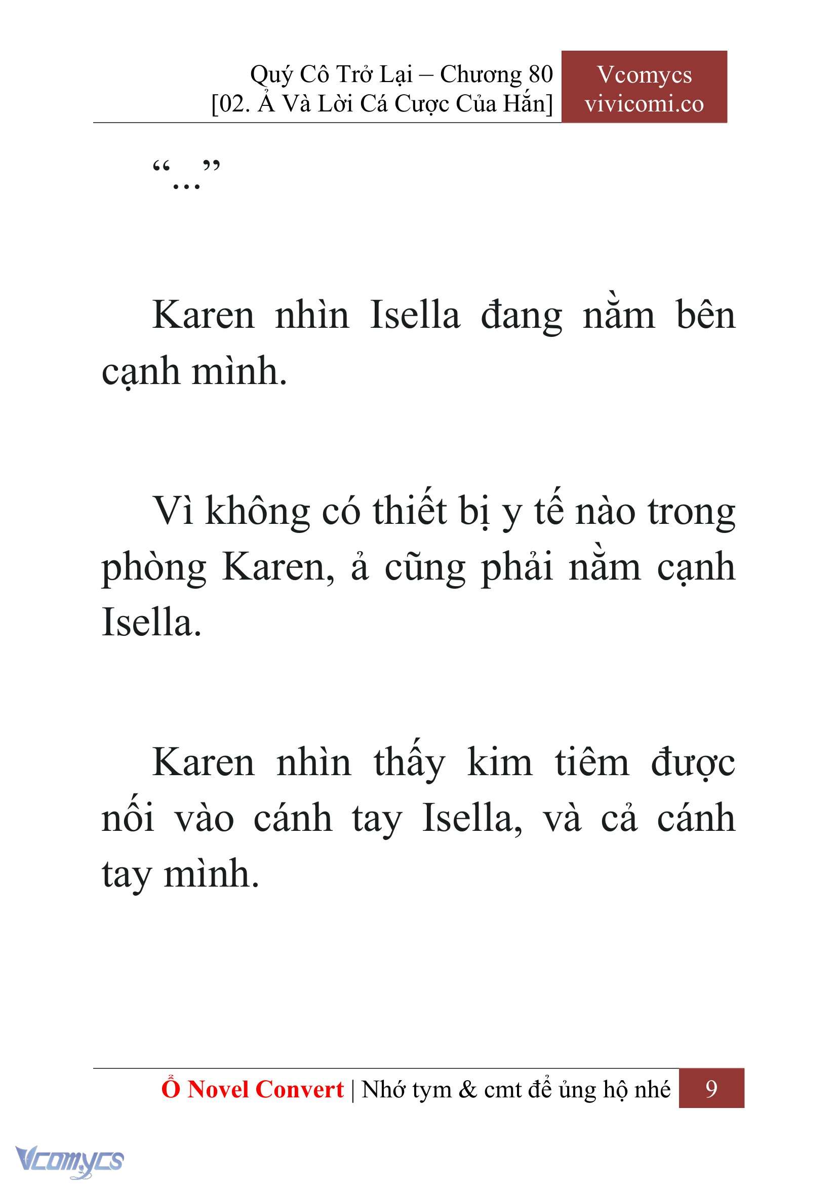 [Novel] Quý Cô Trở Lại Chap 80 - Trang 2