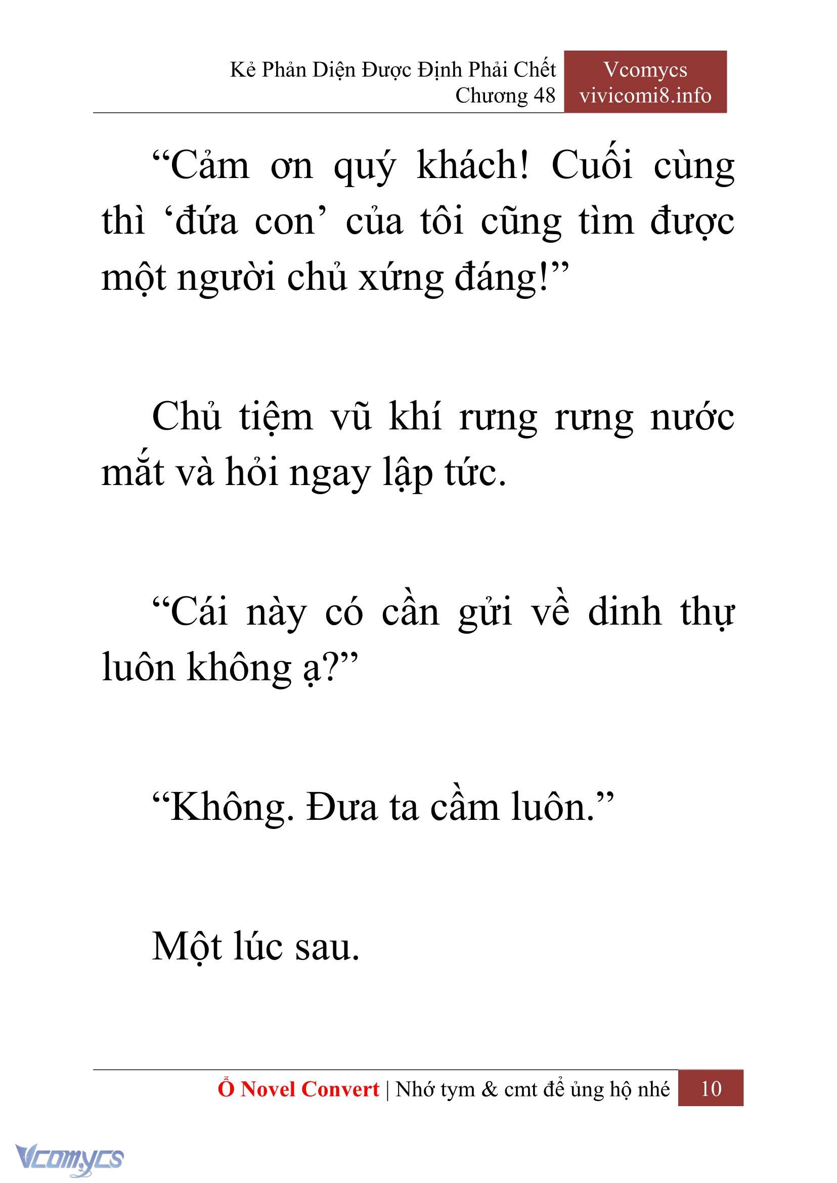 [Novel] Kẻ Phản Diện Được Định Phải Chết Chap 48 - Trang 2