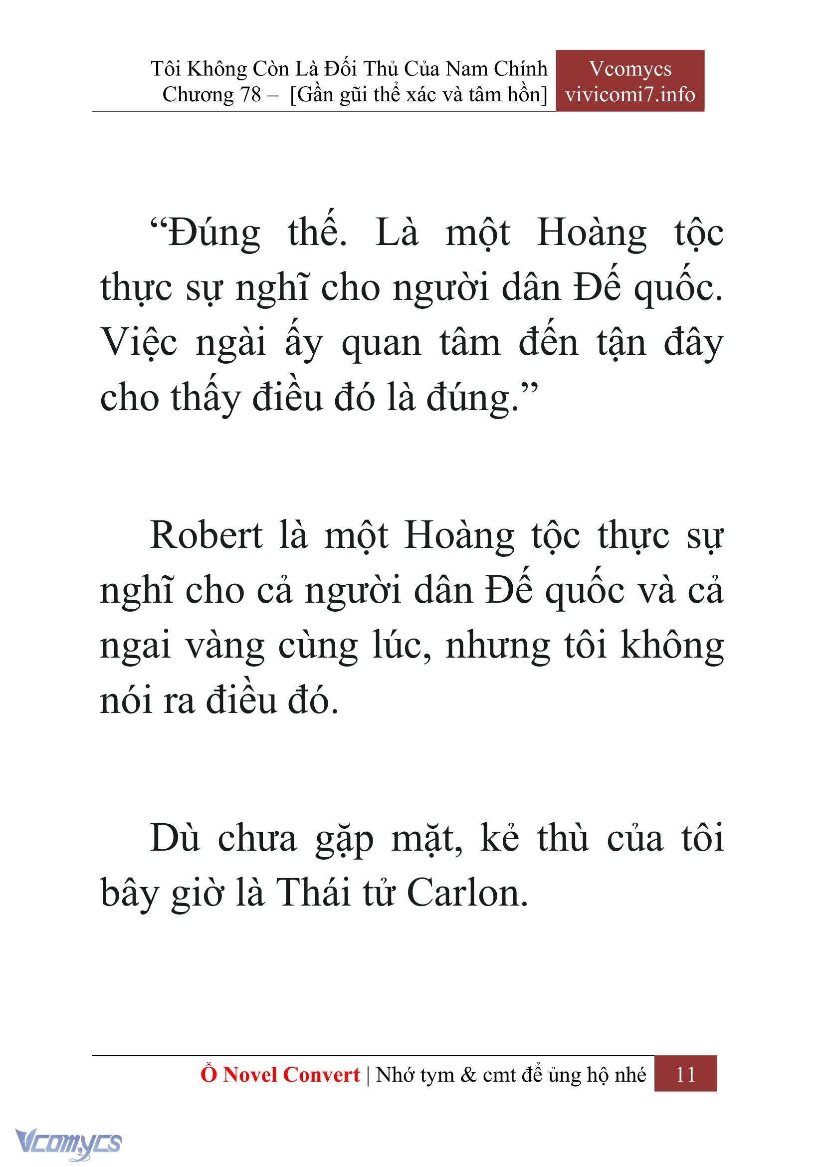 [Novel] Tôi Không Còn Là Đối Thủ Của Nam Chính Chap 78 - Next 