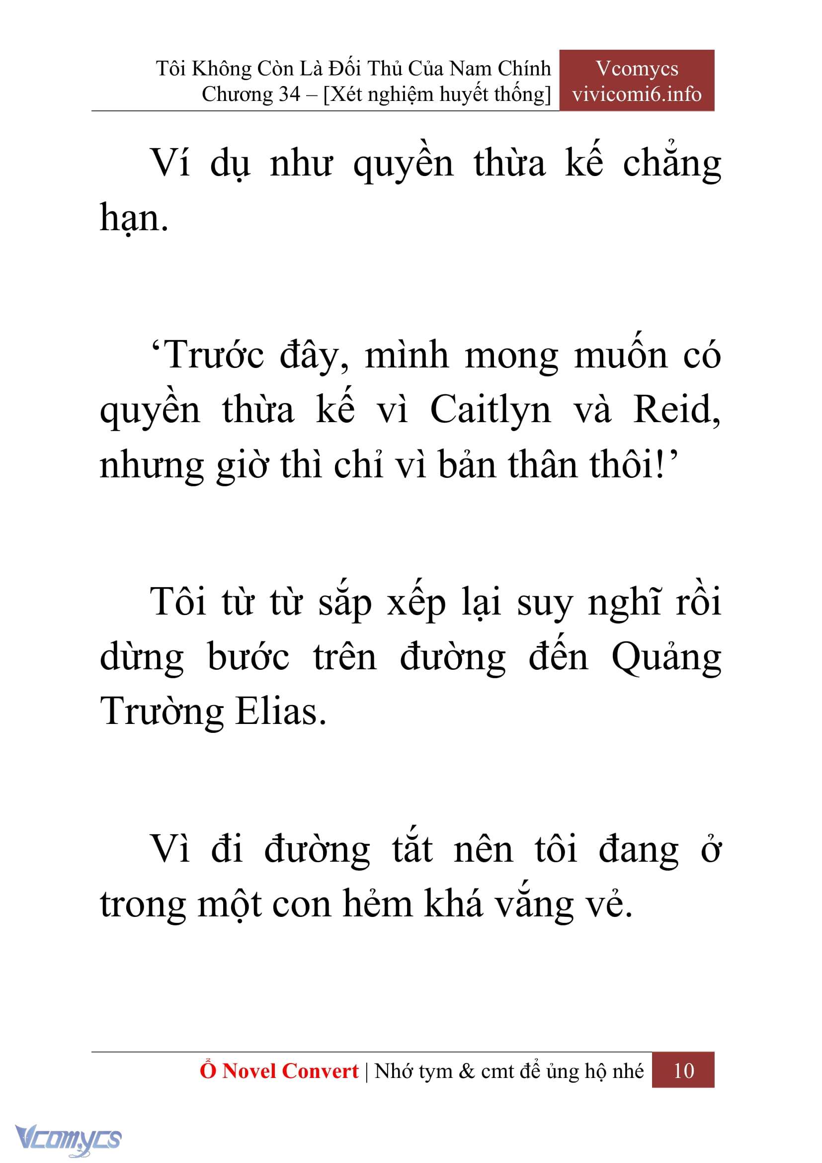[Novel] Tôi Không Còn Là Đối Thủ Của Nam Chính Chap 34 - Trang 2
