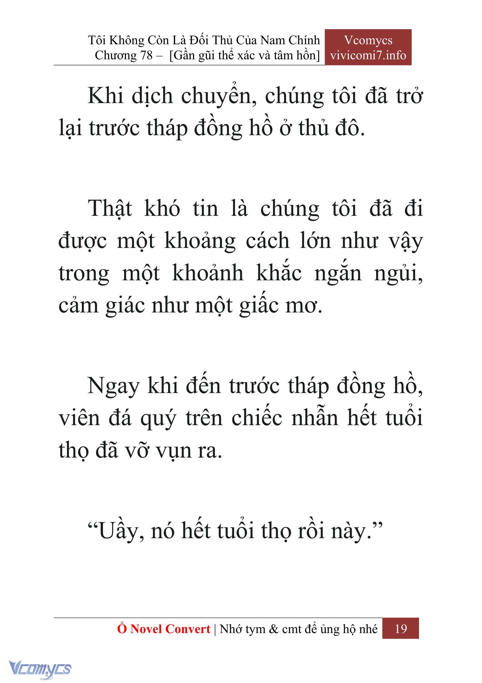 [Novel] Tôi Không Còn Là Đối Thủ Của Nam Chính Chap 78 - Next 