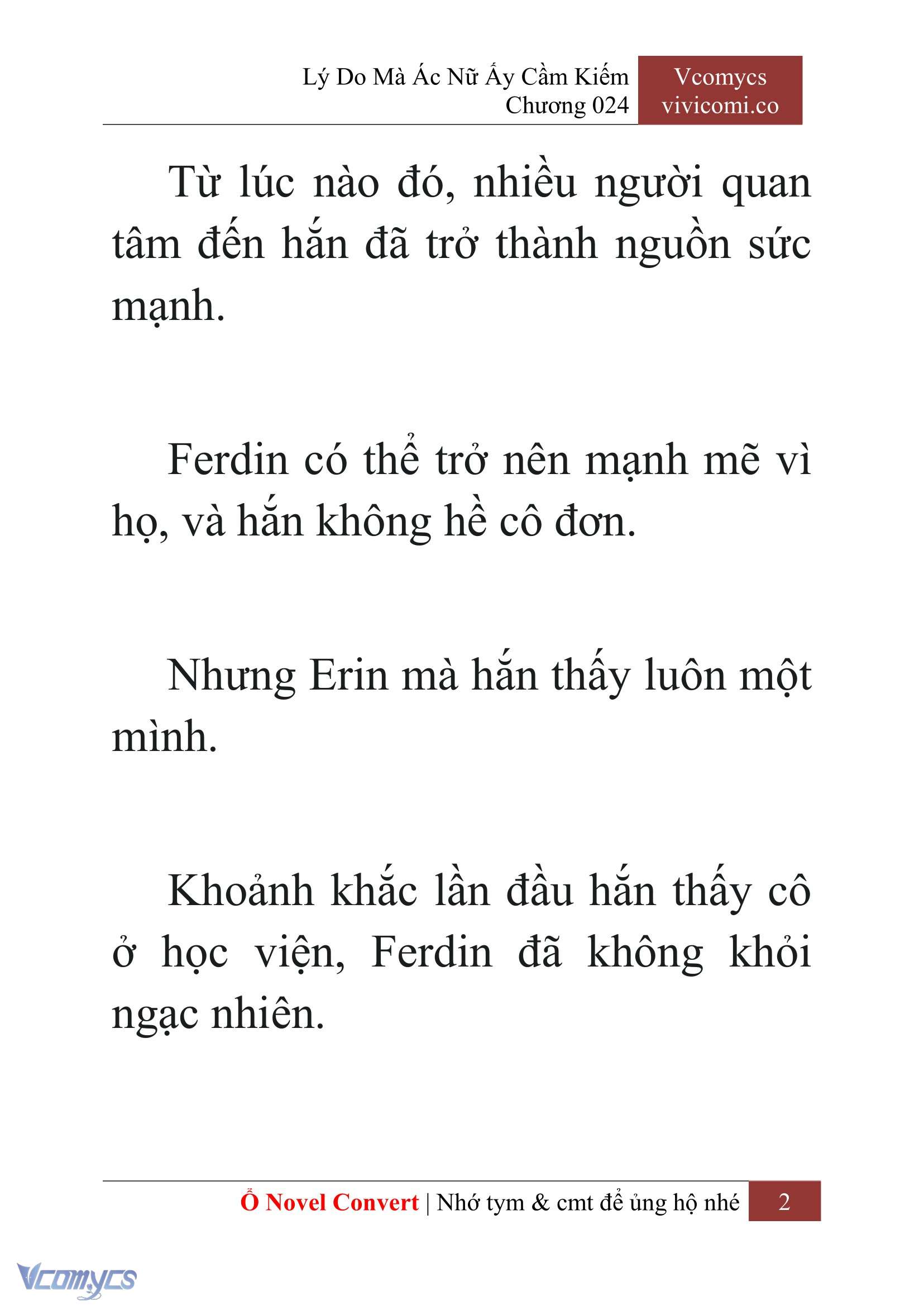 [Novel] Lý Do Mà Ác Nữ Ấy Cầm Kiếm Chap 24 - Trang 2