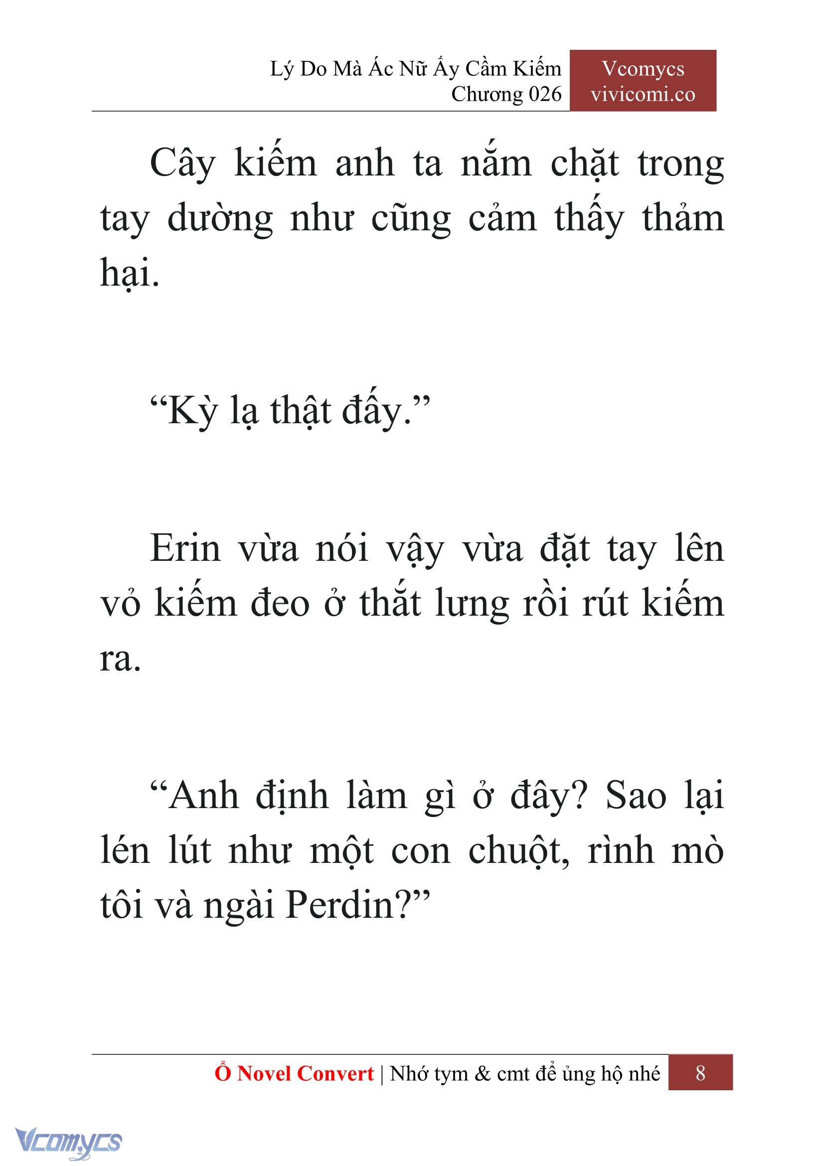 [Novel] Lý Do Mà Ác Nữ Ấy Cầm Kiếm Chap 26 - Trang 2