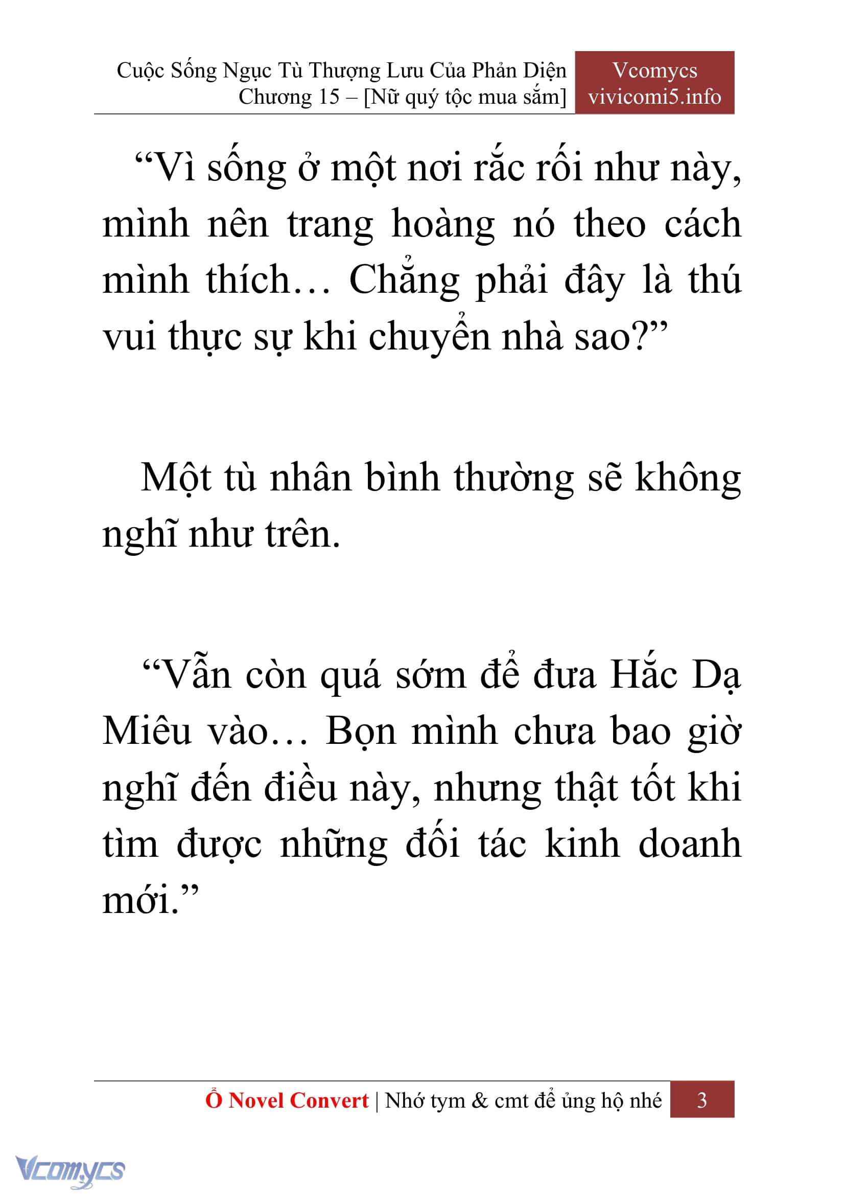 [Novel] Cuộc Sống Ngục Tù Thượng Lưu Của Nhân Vật Phản Diện Chap 15 - Trang 2