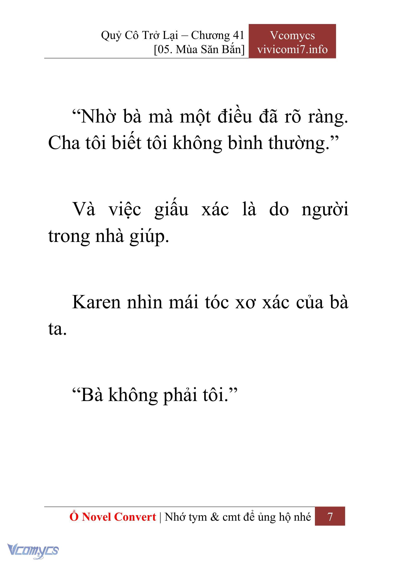 [Novel] Quý Cô Trở Lại Chap 41 - Trang 2