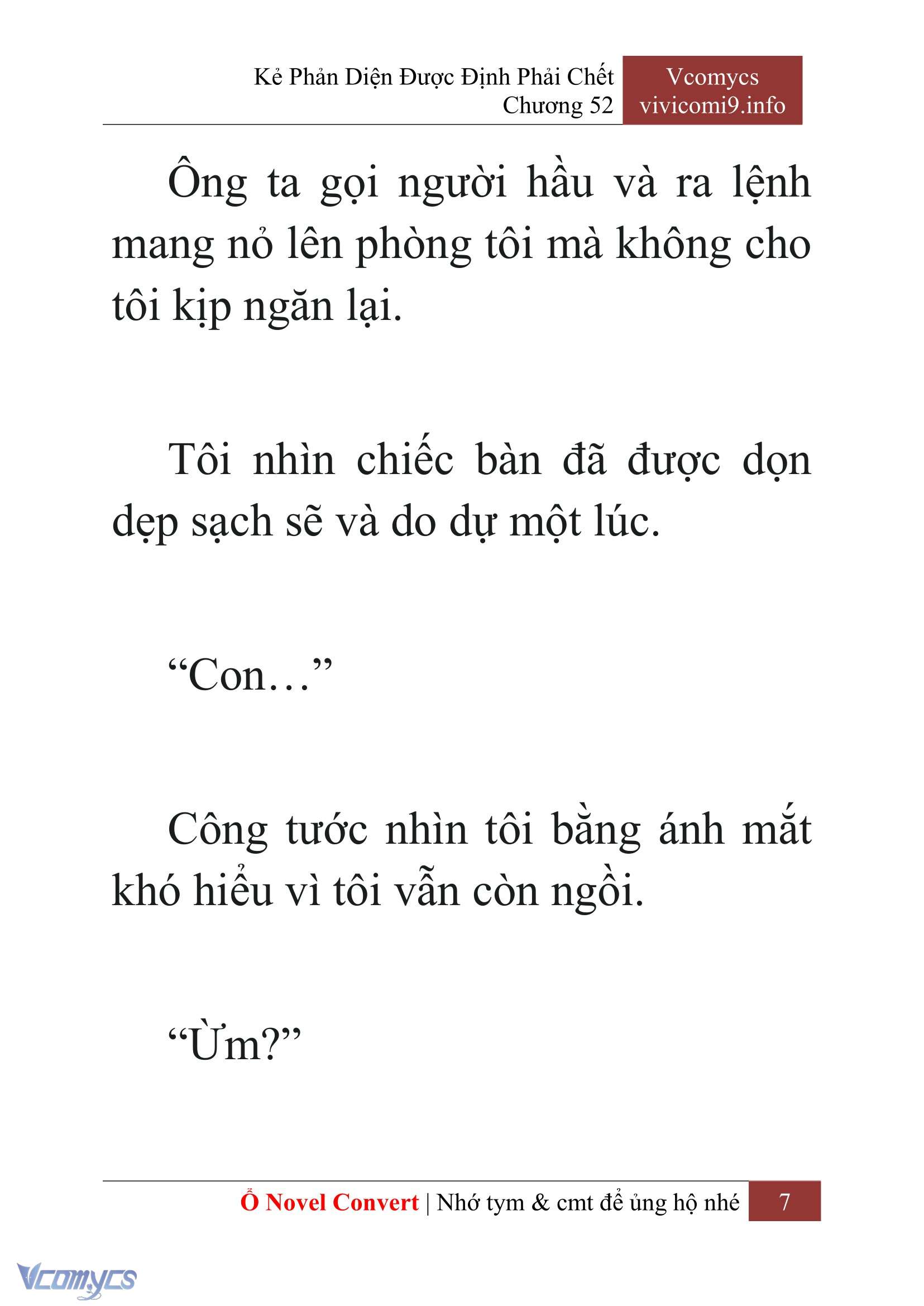 [Novel] Kẻ Phản Diện Được Định Phải Chết Chap 52 - Trang 2
