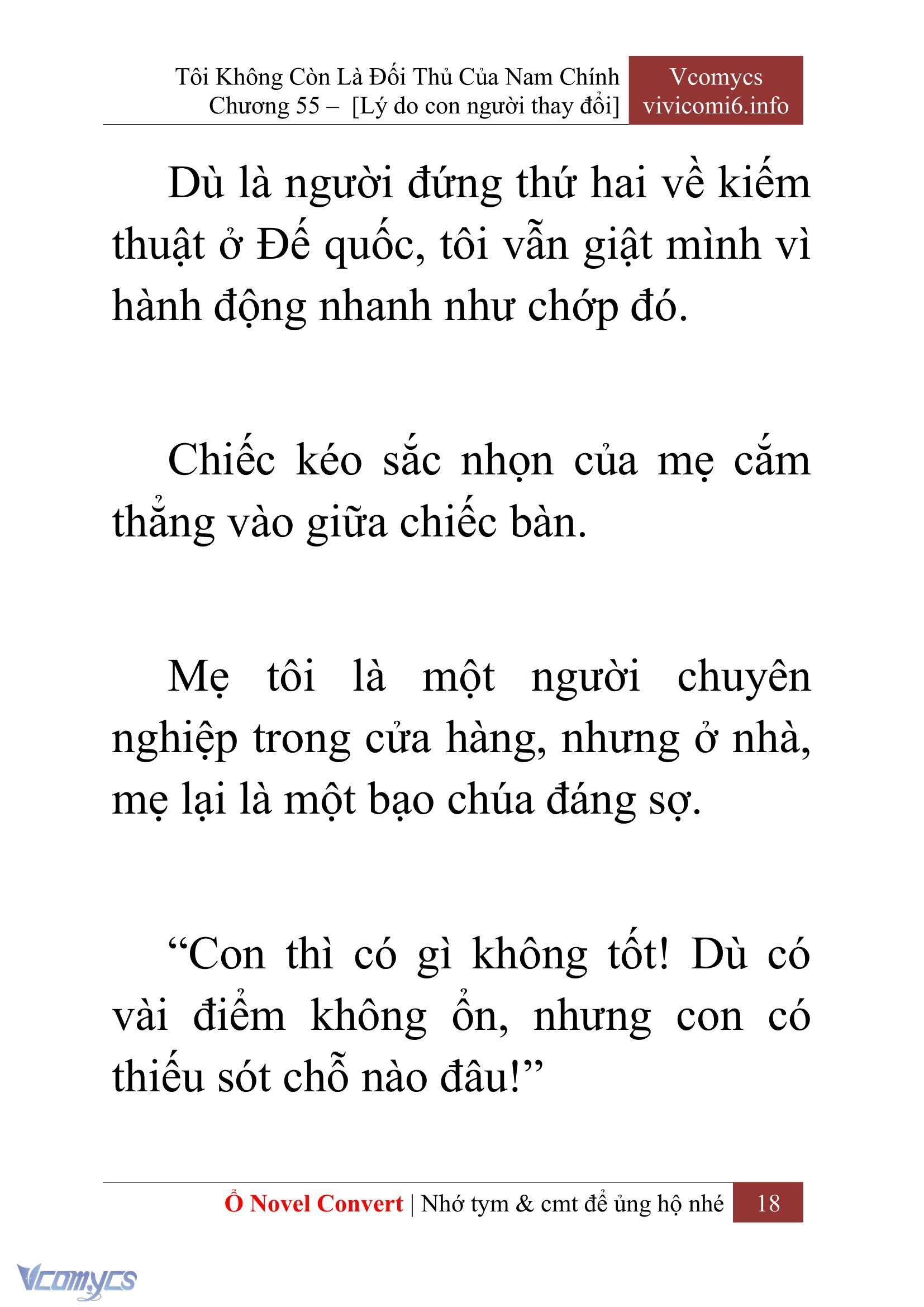 [Novel] Tôi Không Còn Là Đối Thủ Của Nam Chính Chap 55 - Trang 2