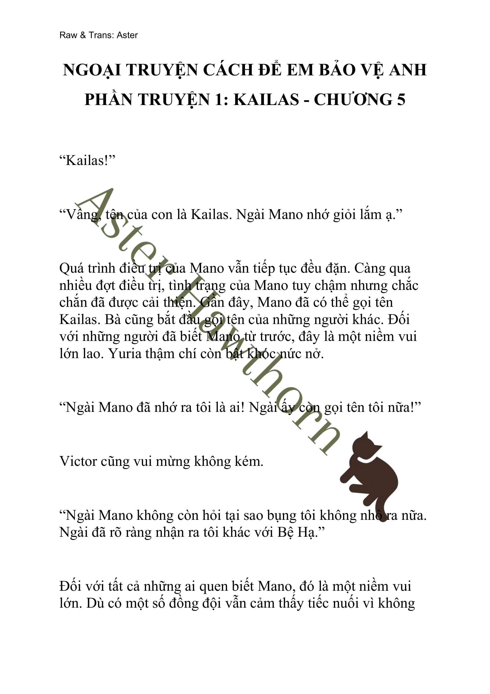 [NOVEL] Ngoại Truyện Cách Để Em Bảo Vệ Anh Chap 5 - Next Chap 5