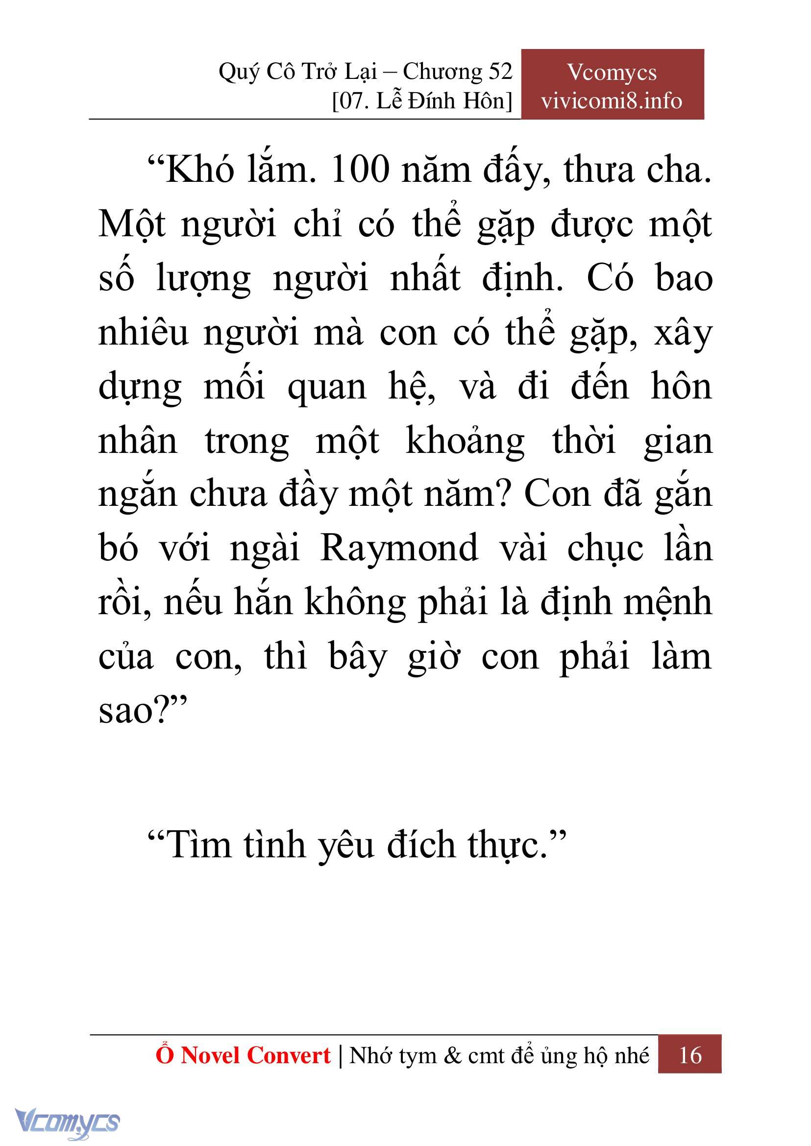 [Novel] Quý Cô Trở Lại Chap 52 - Trang 2