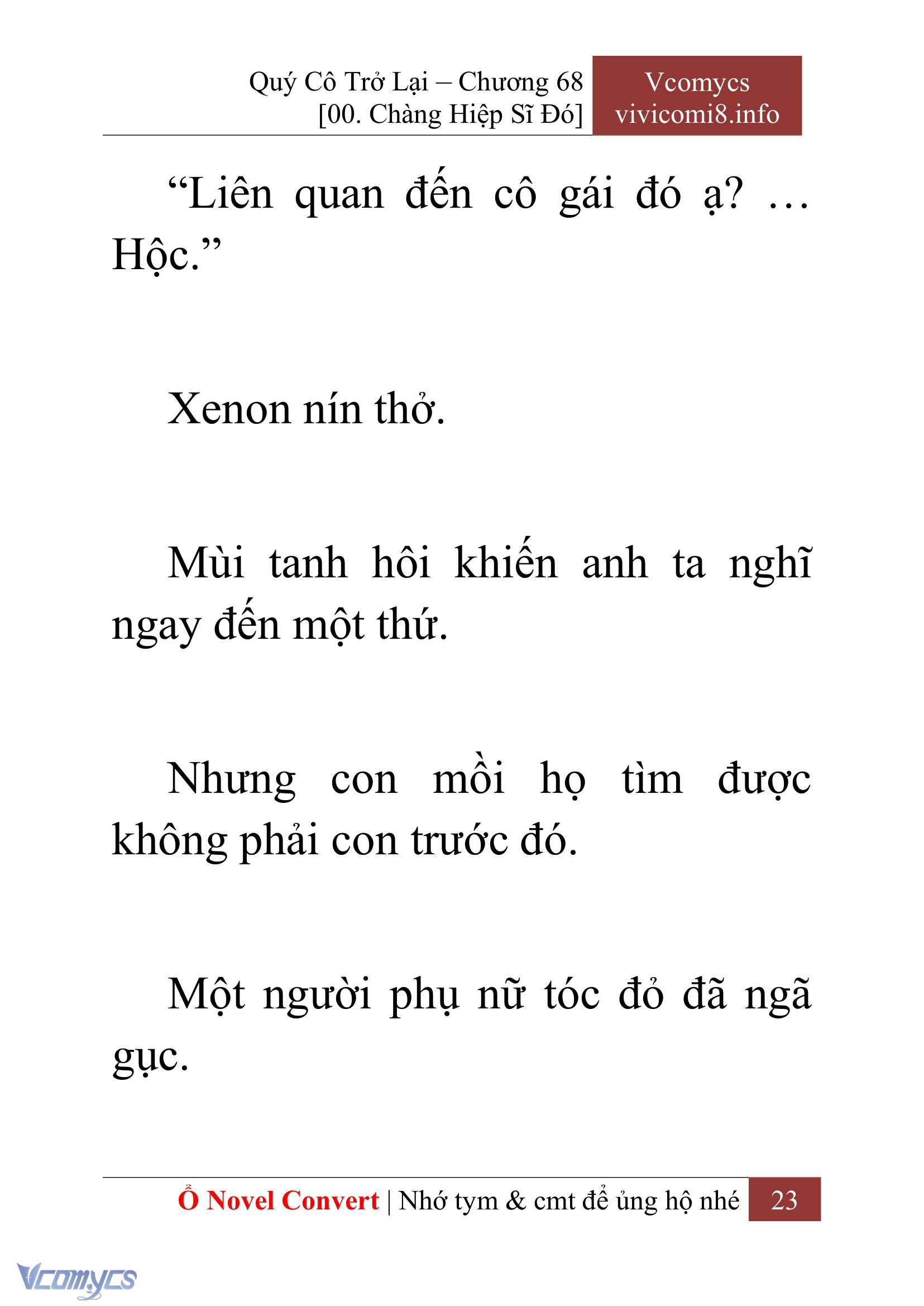 [Novel] Quý Cô Trở Lại Chap 68 - Trang 2