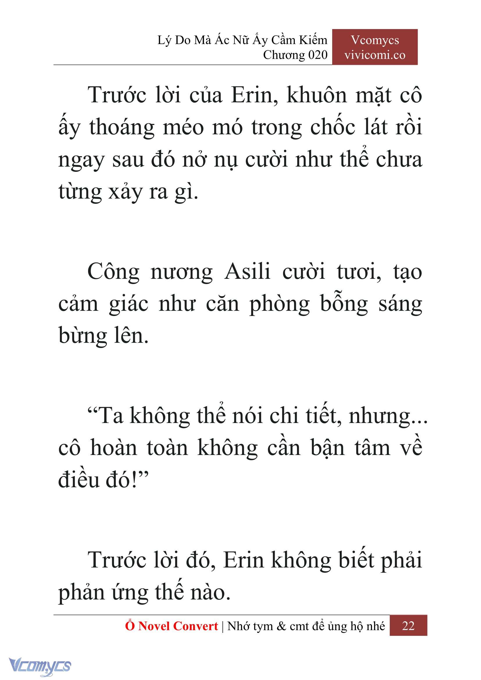 [Novel] Lý Do Mà Ác Nữ Ấy Cầm Kiếm Chap 20 - Next Chap 21
