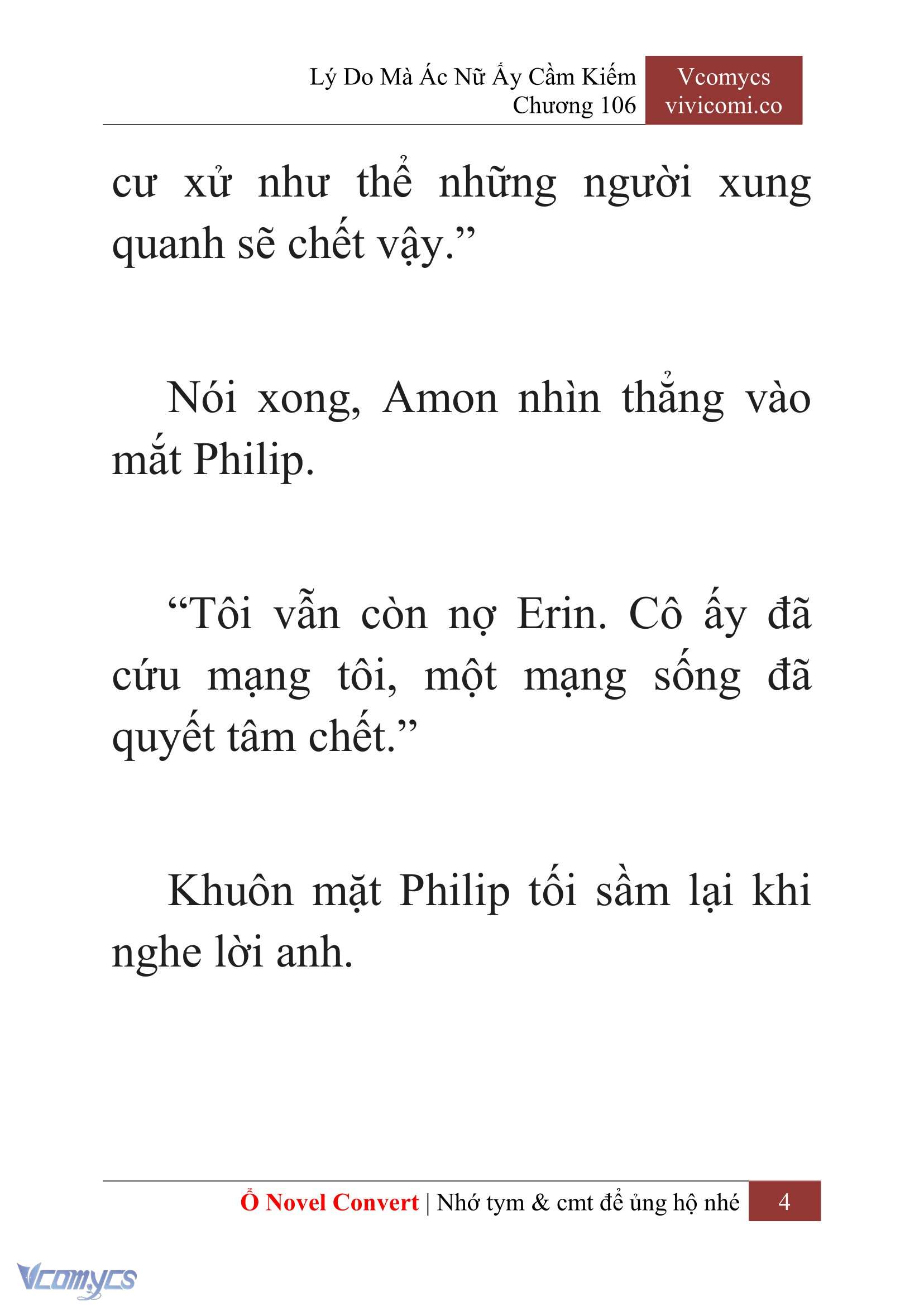 [Novel] Lý Do Mà Ác Nữ Ấy Cầm Kiếm Chap 106 - Next Chap 107