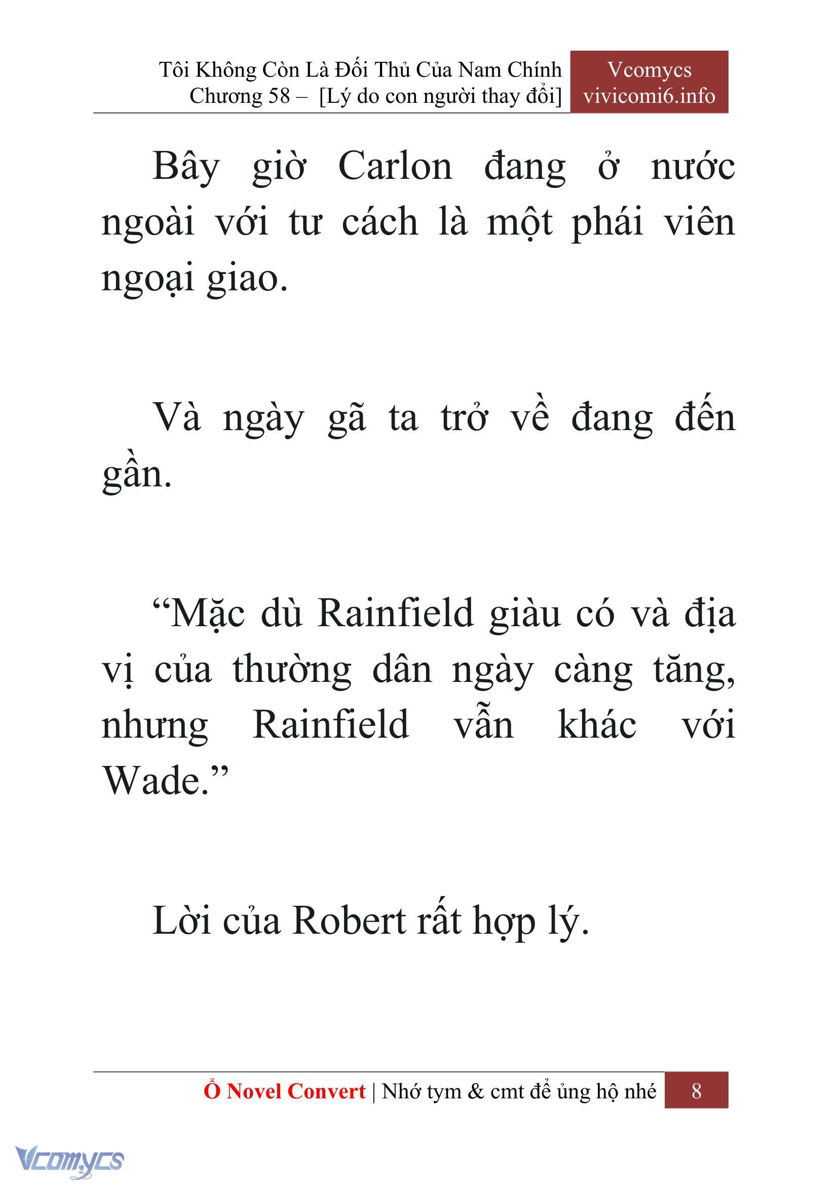[Novel] Tôi Không Còn Là Đối Thủ Của Nam Chính Chap 58 - Trang 2