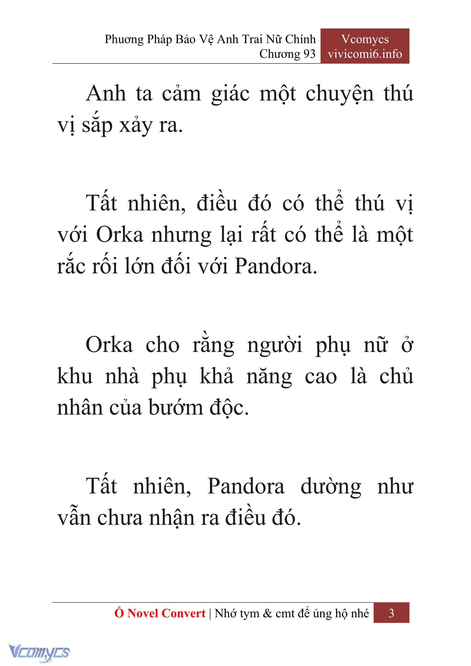 [Novel] Phương Pháp Bảo Vệ Anh Trai Nữ Chính Chap 93 - Trang 2