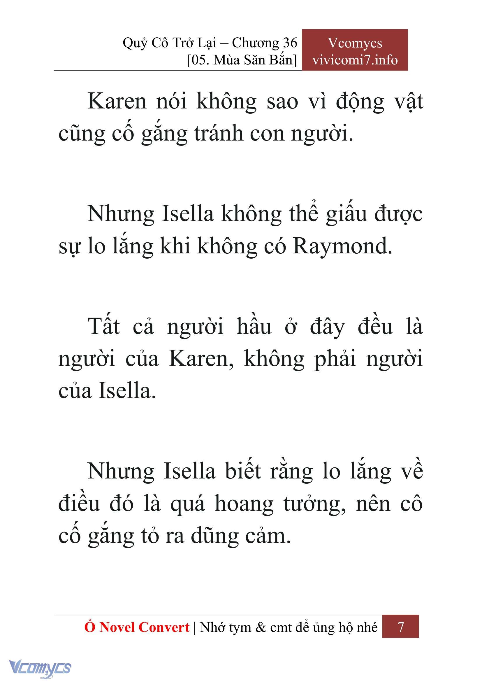 [Novel] Quý Cô Trở Lại Chap 36 - Trang 2