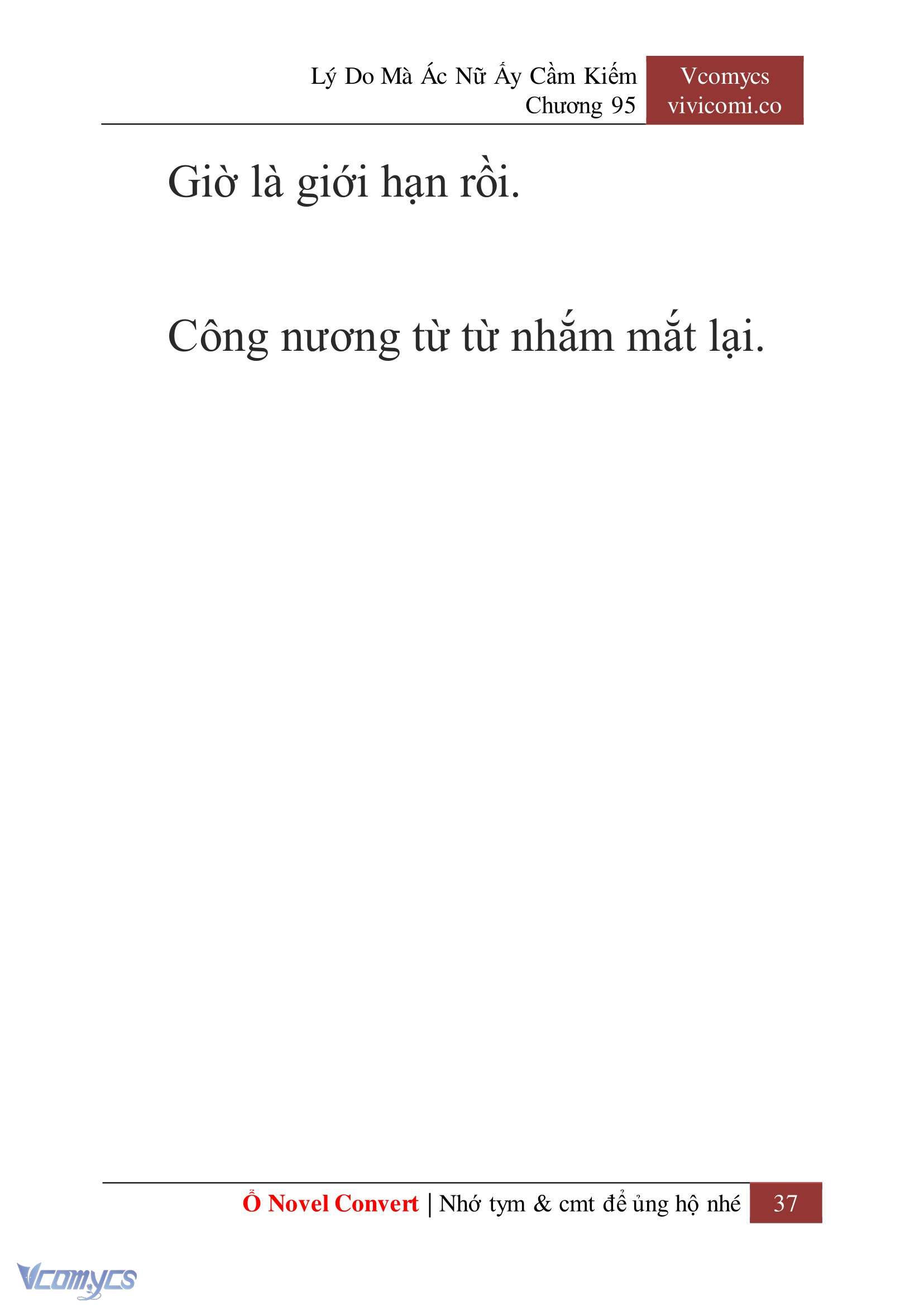 [Novel] Lý Do Mà Ác Nữ Ấy Cầm Kiếm Chap 95 - Next 