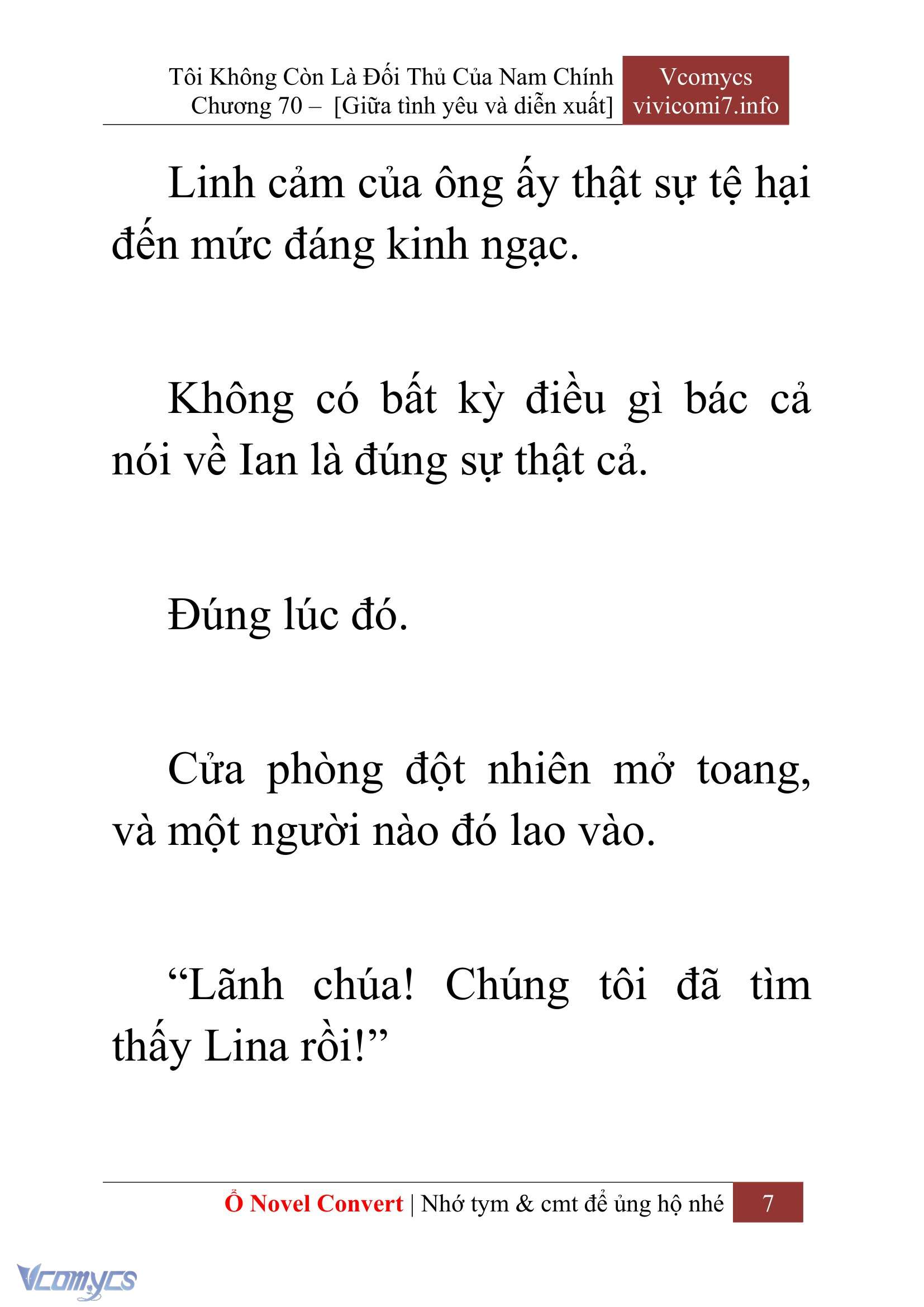 [Novel] Tôi Không Còn Là Đối Thủ Của Nam Chính Chap 70 - Trang 2