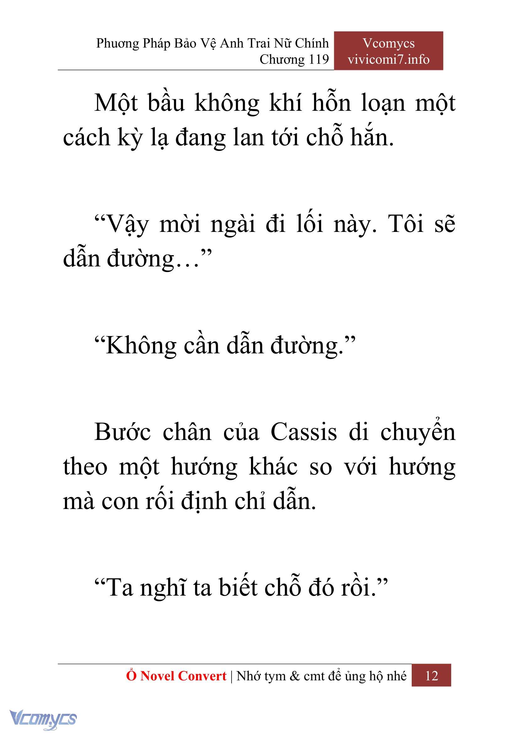 [Novel] Phương Pháp Bảo Vệ Anh Trai Nữ Chính Chap 119 - Trang 2
