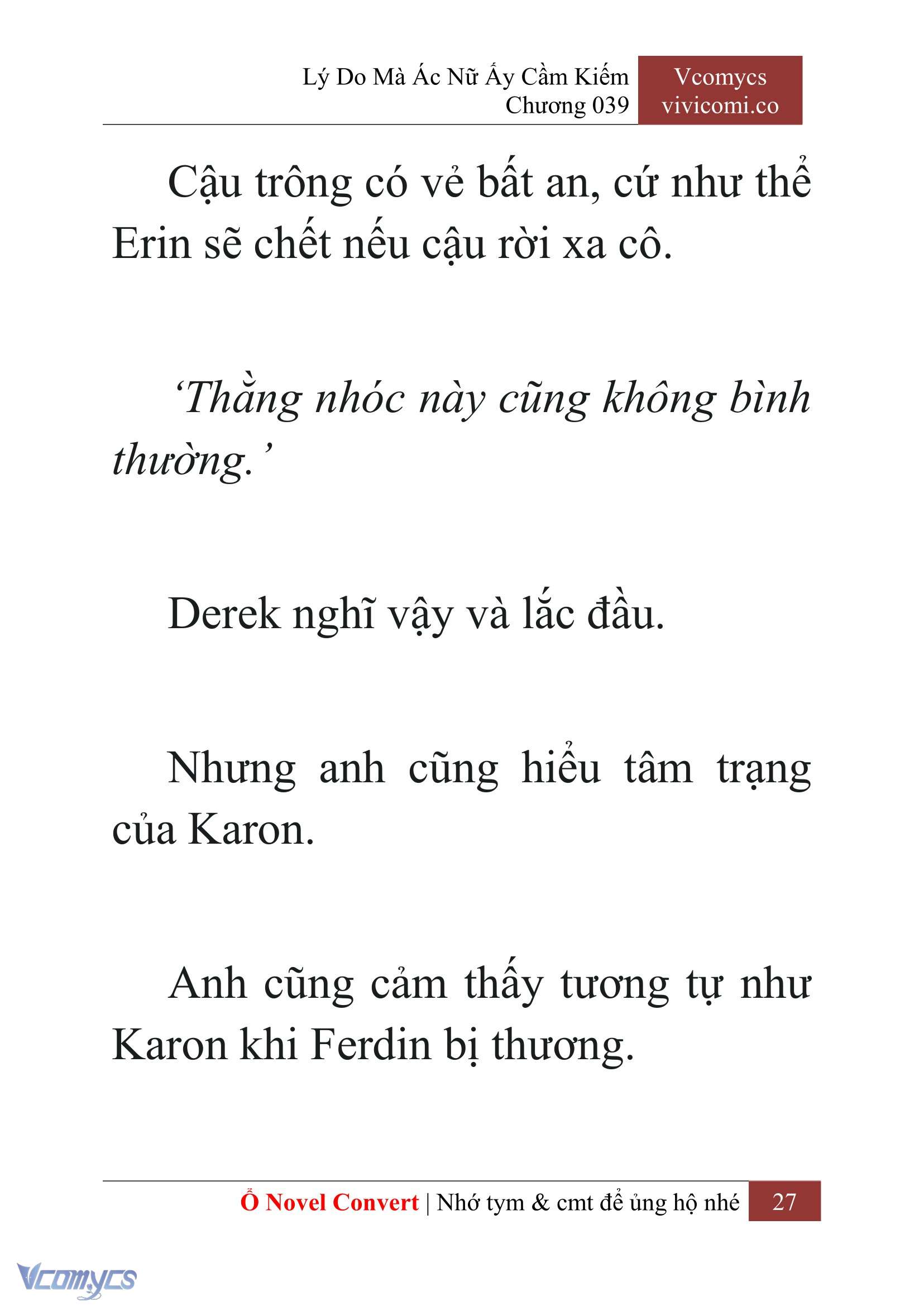 [Novel] Lý Do Mà Ác Nữ Ấy Cầm Kiếm Chap 39 - Next Chap 40