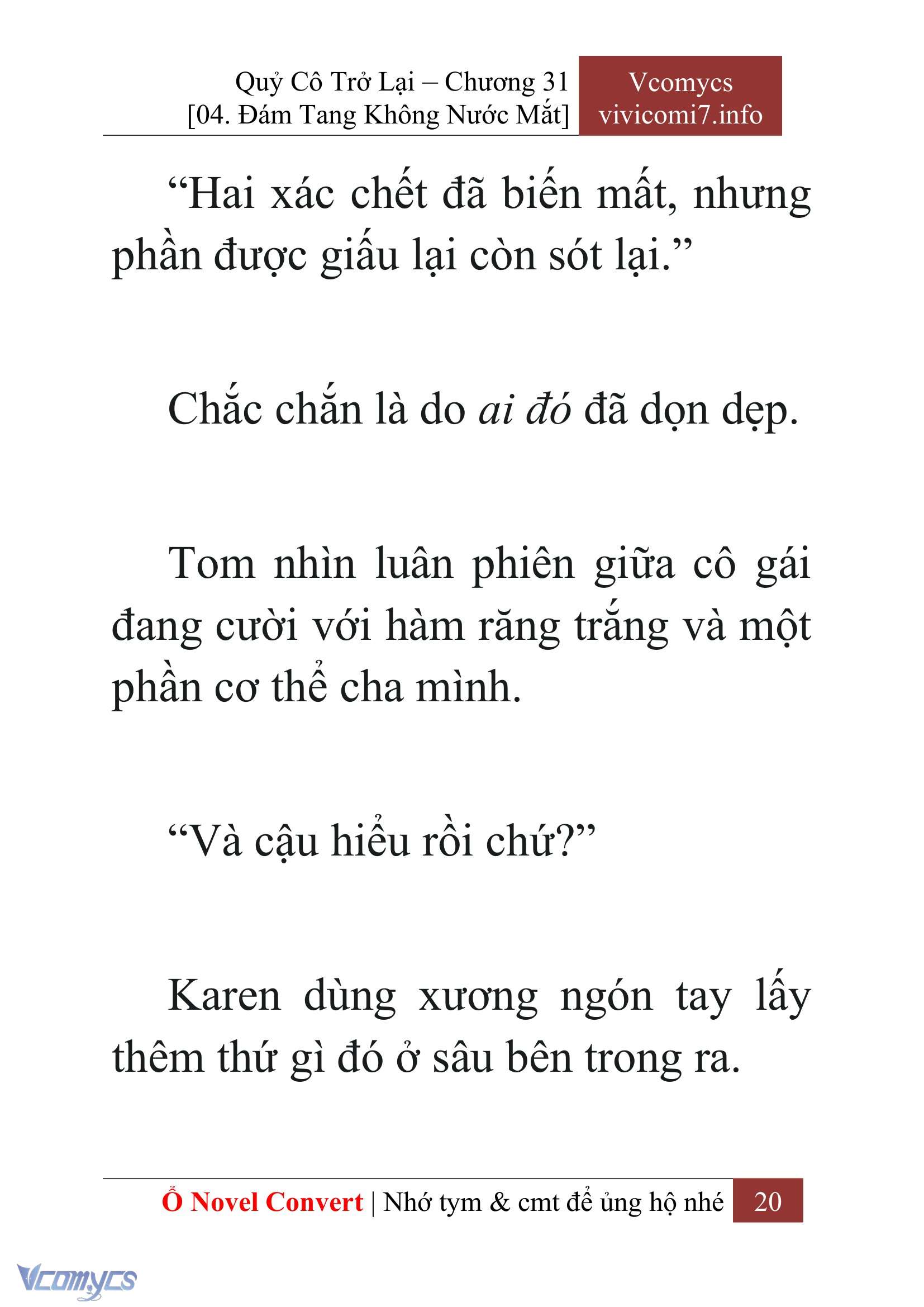 [Novel] Quý Cô Trở Lại Chap 31 - Trang 2