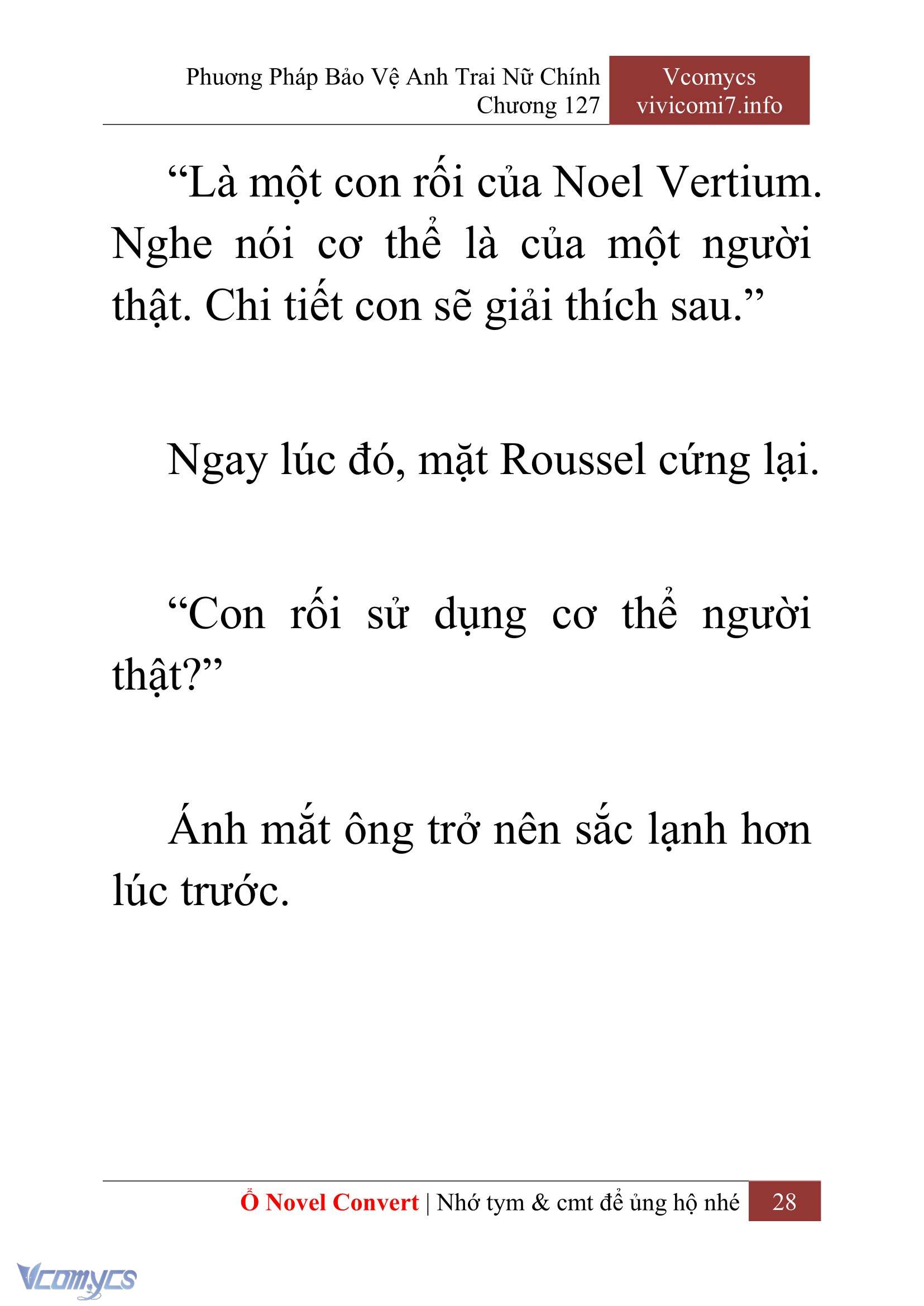 [Novel] Phương Pháp Bảo Vệ Anh Trai Nữ Chính Chap 127 - Trang 2