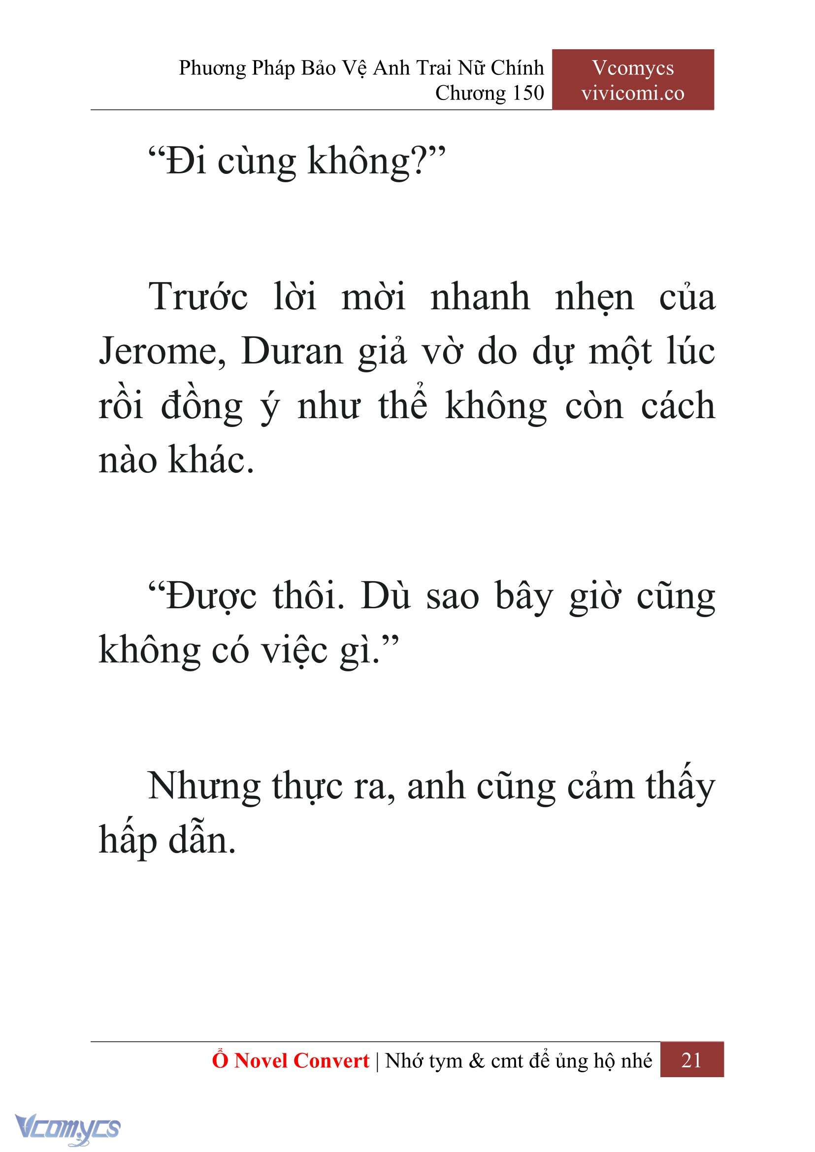 [Novel] Phương Pháp Bảo Vệ Anh Trai Nữ Chính Chap 150 - Next 