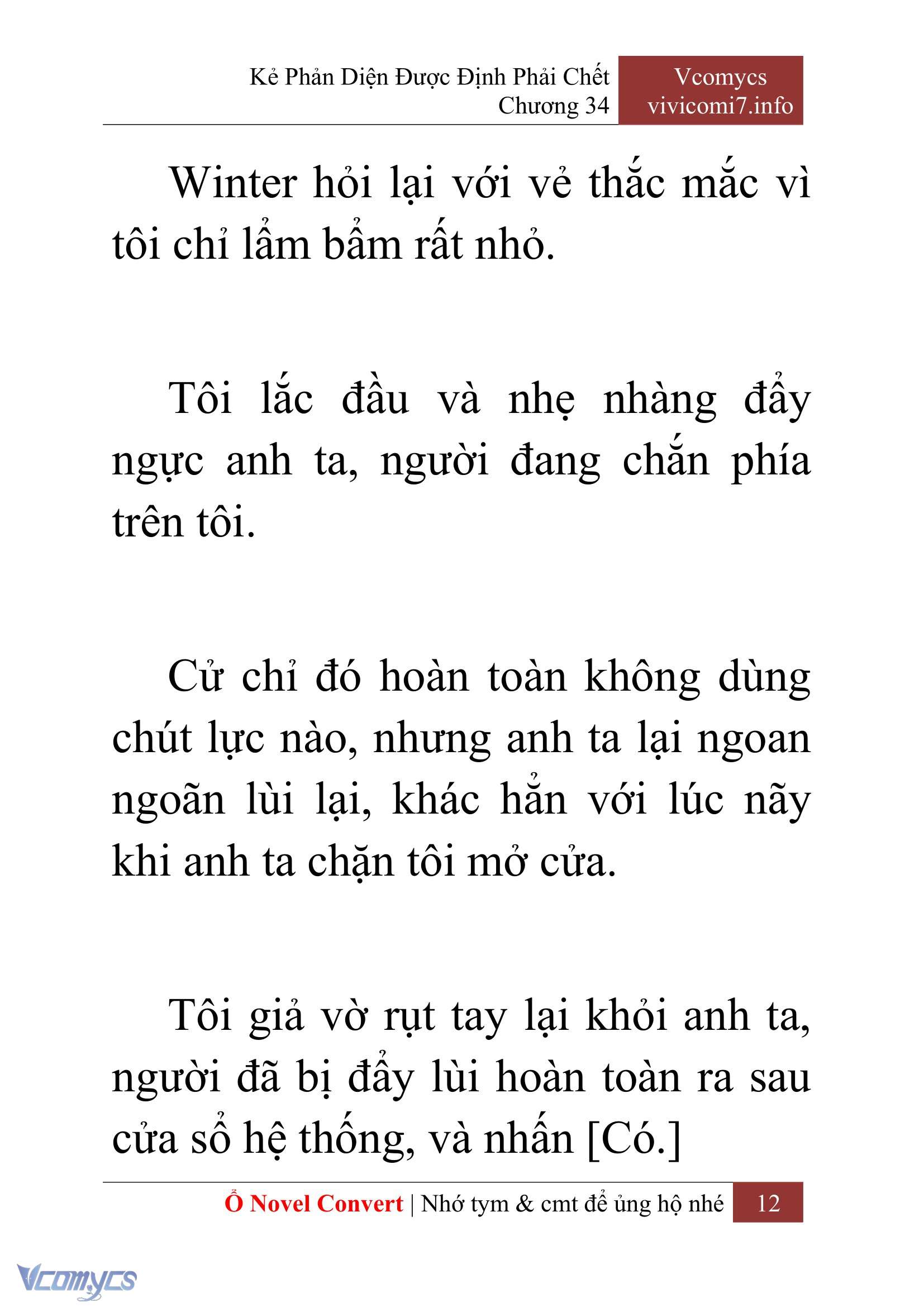 [Novel] Kẻ Phản Diện Được Định Phải Chết Chap 34 - Trang 2