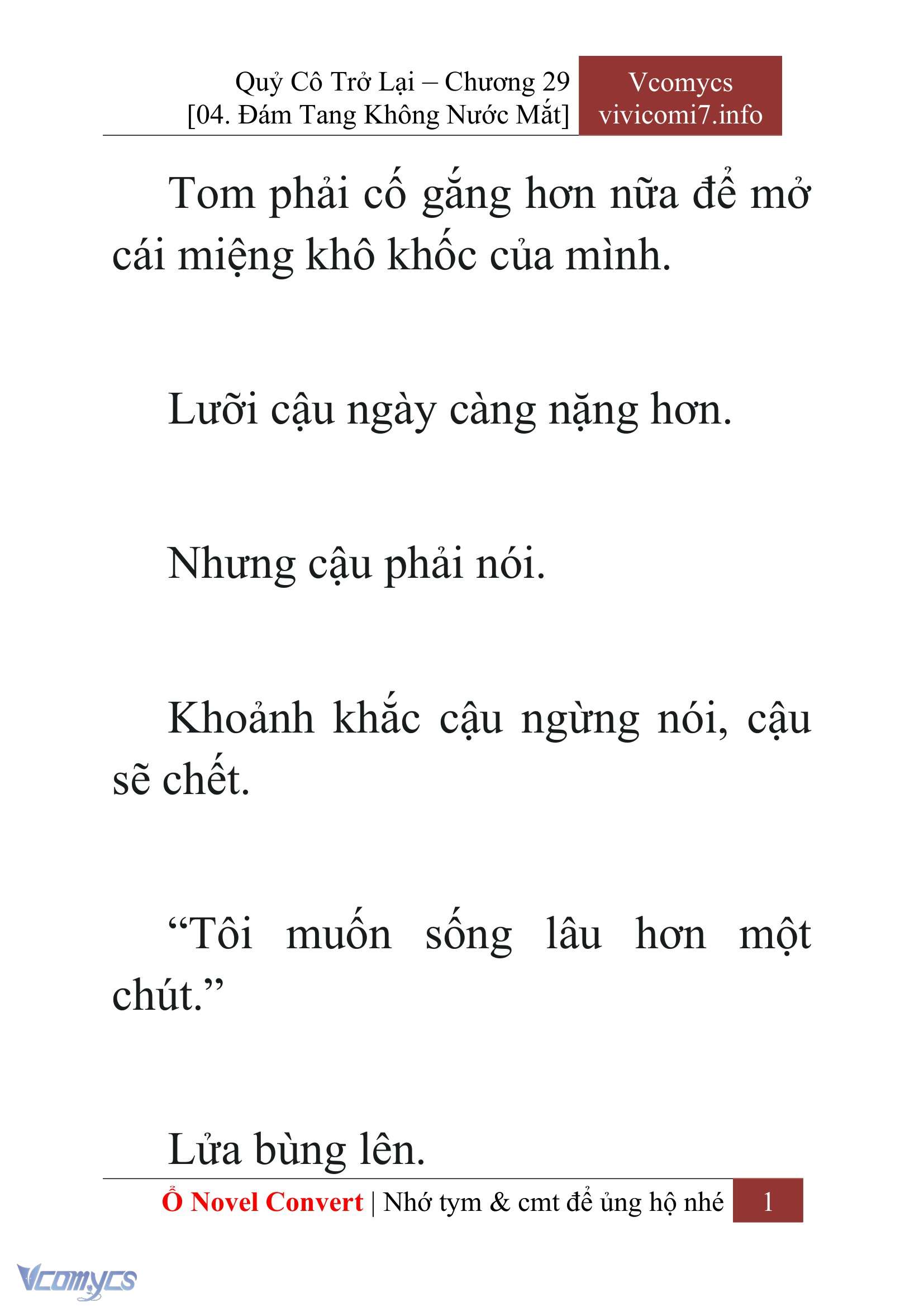 [Novel] Quý Cô Trở Lại Chap 29 - Trang 2