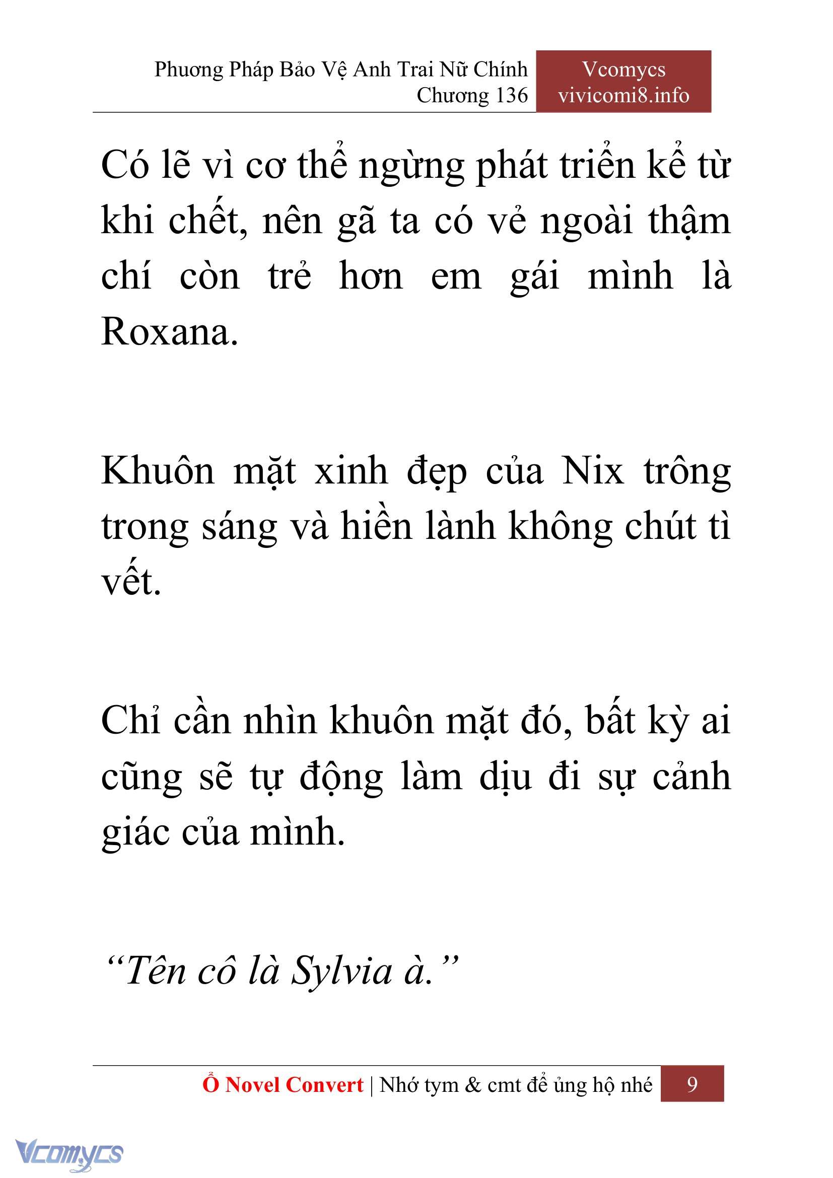 [Novel] Phương Pháp Bảo Vệ Anh Trai Nữ Chính Chap 136 - Trang 2