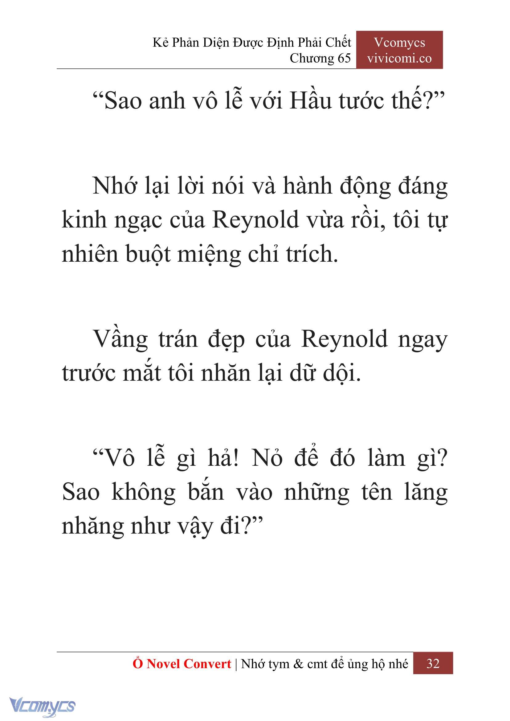 [Novel] Kẻ Phản Diện Được Định Phải Chết Chap 65 - Trang 2