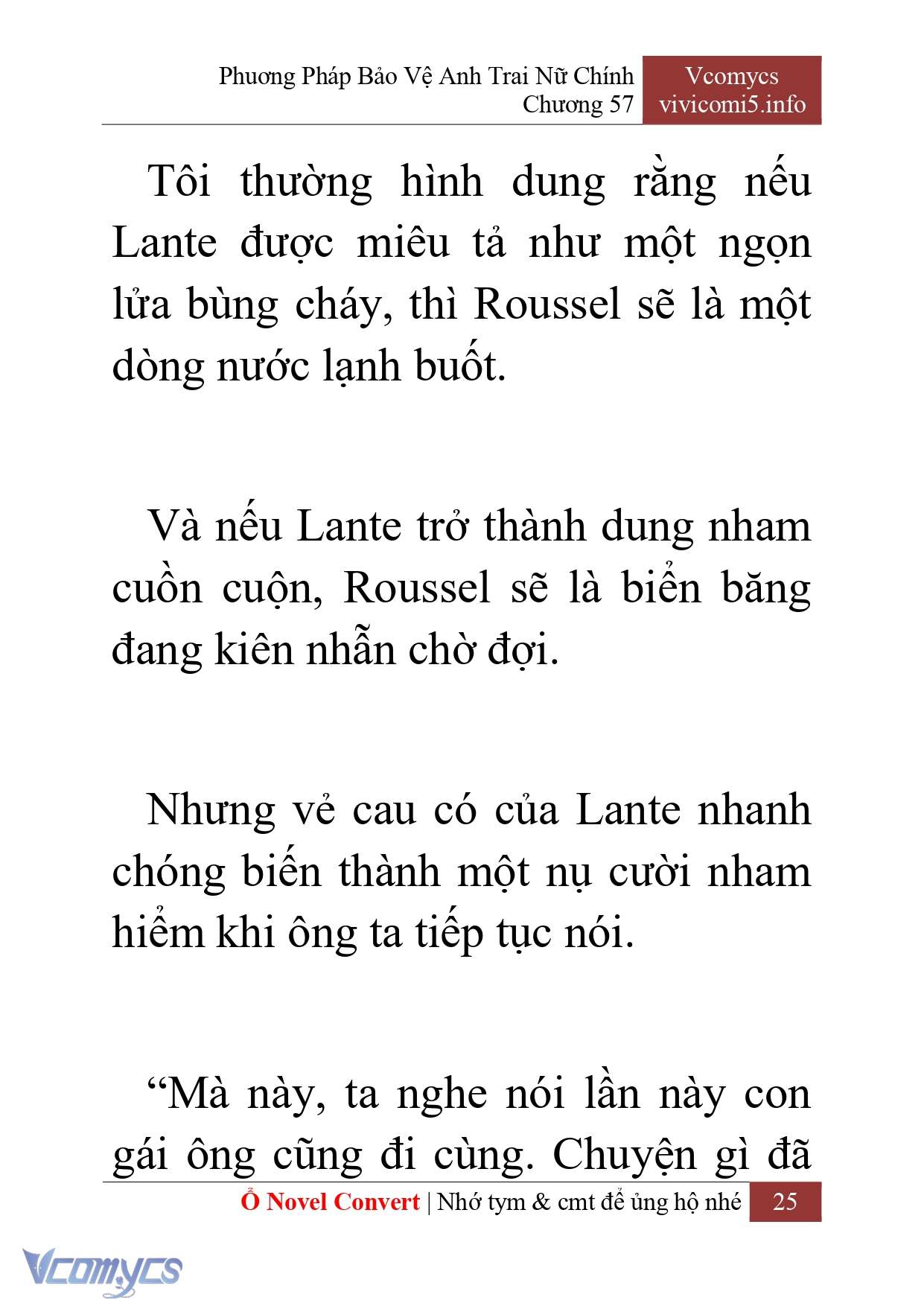 [Novel] Phương Pháp Bảo Vệ Anh Trai Nữ Chính Chap 57 - Next Chap 58