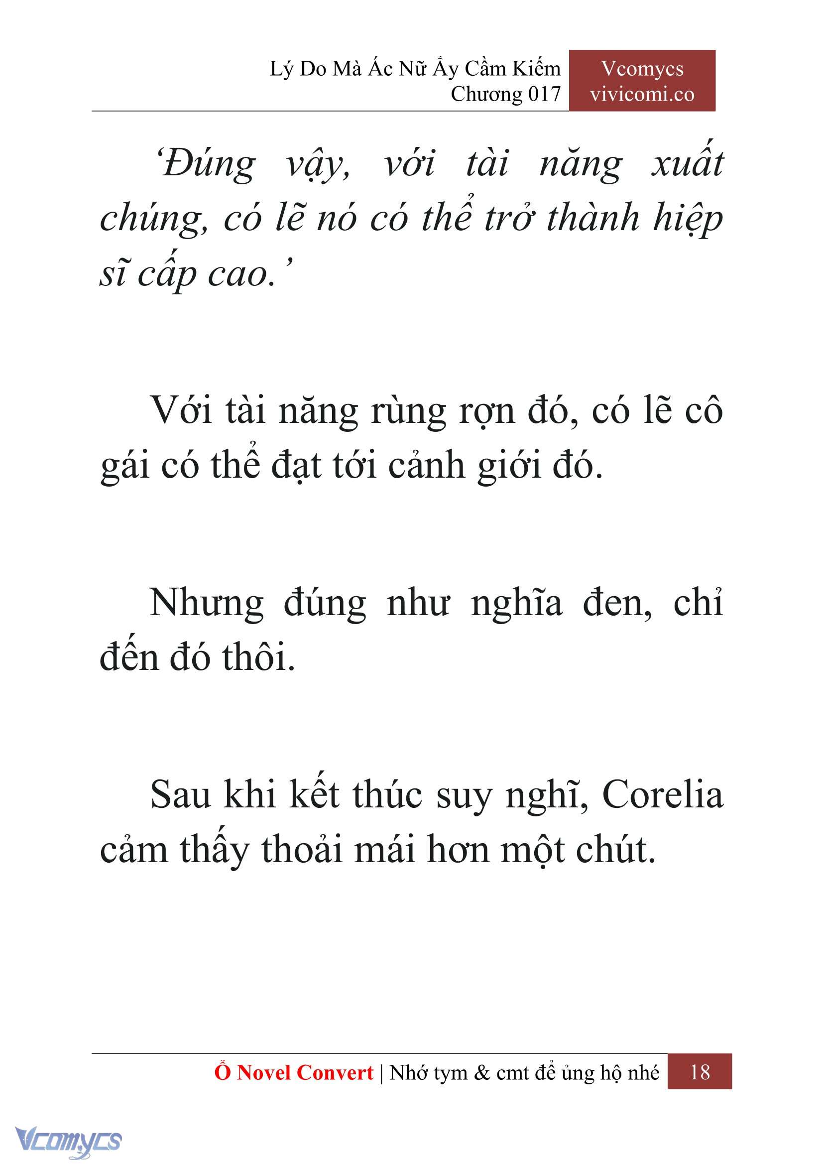 [Novel] Lý Do Mà Ác Nữ Ấy Cầm Kiếm Chap 17 - Next Chap 18