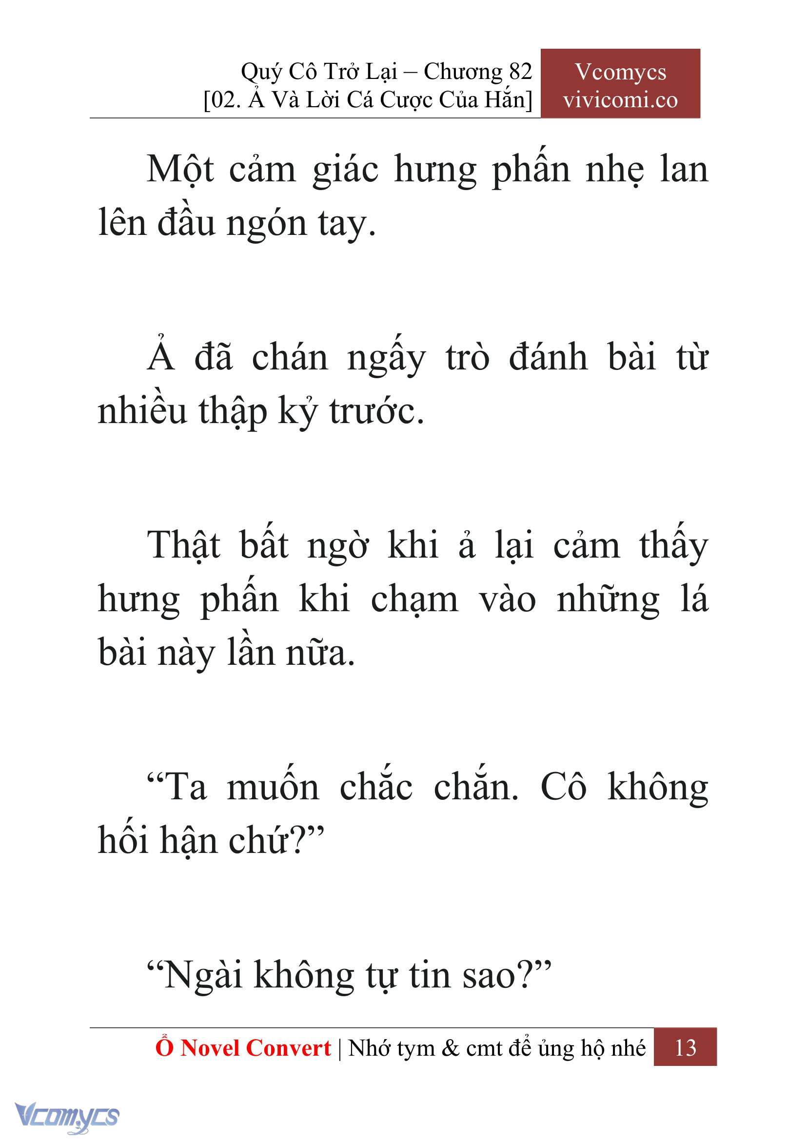 [Novel] Quý Cô Trở Lại Chap 82 - Trang 2